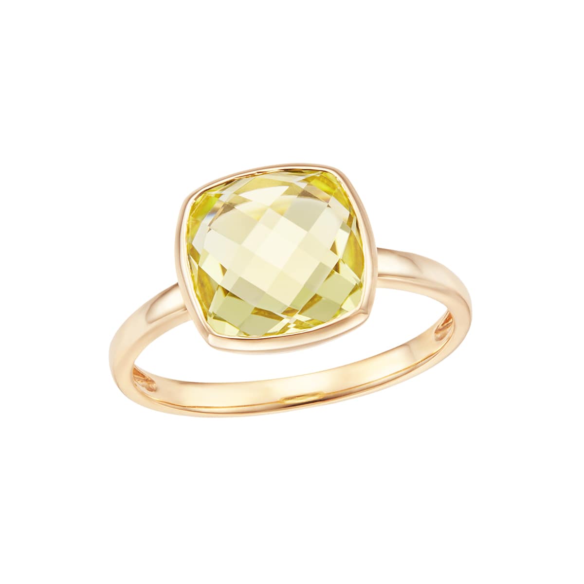 K10イエローゴールドレモンクォーツリング(RFR802-002)|TSUTSUMI