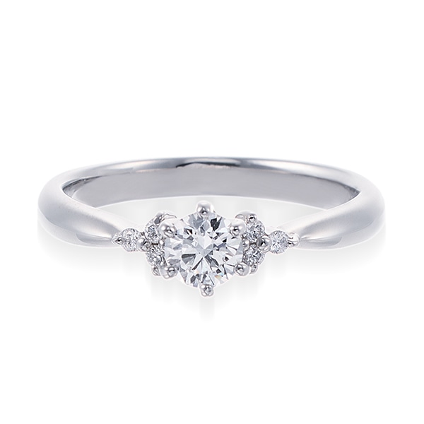 プラチナ鑑定書付ダイヤモンドリング（0.31カラット）(RKR039