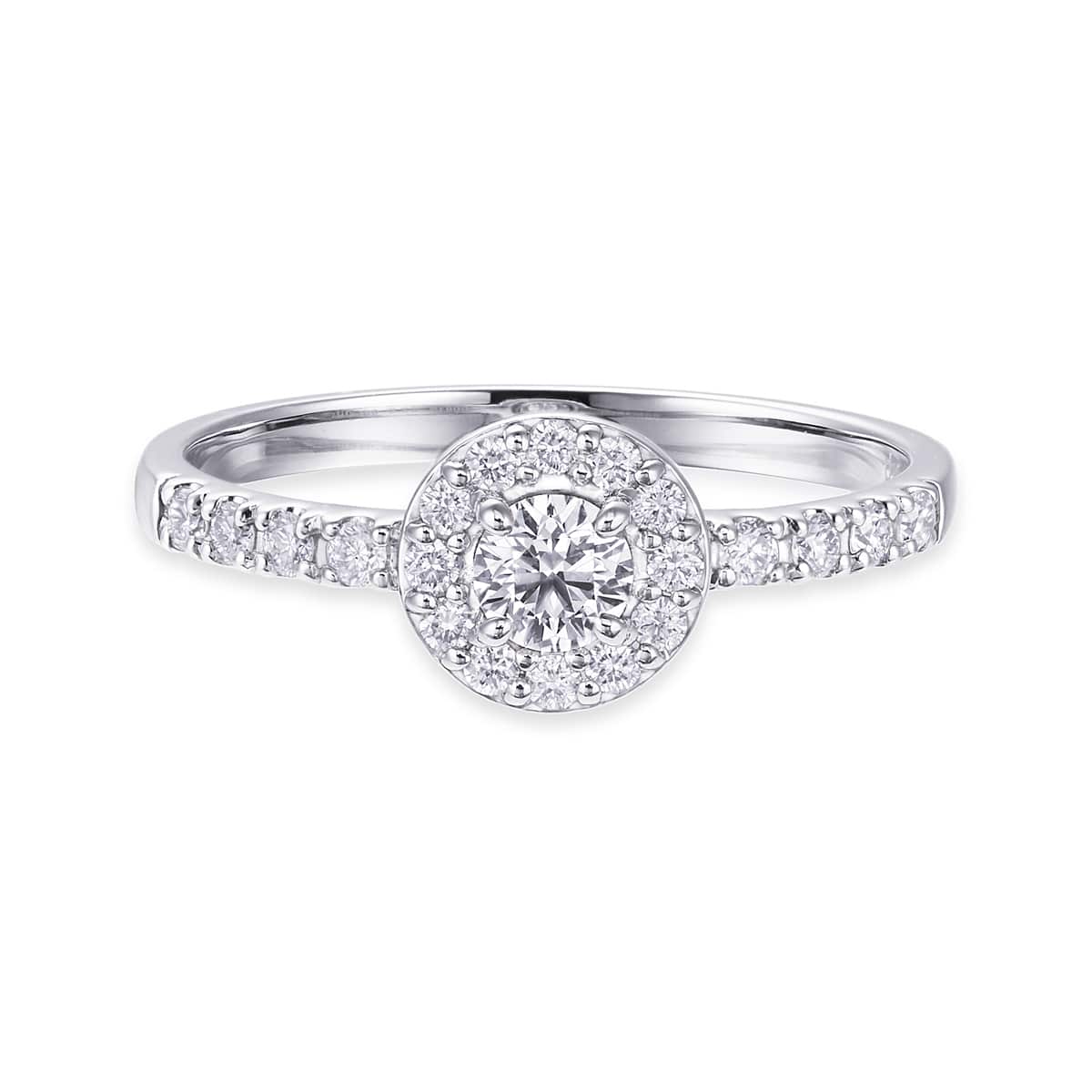 プラチナ鑑定書付ダイヤモンドリング（0.23カラット）(RKR320