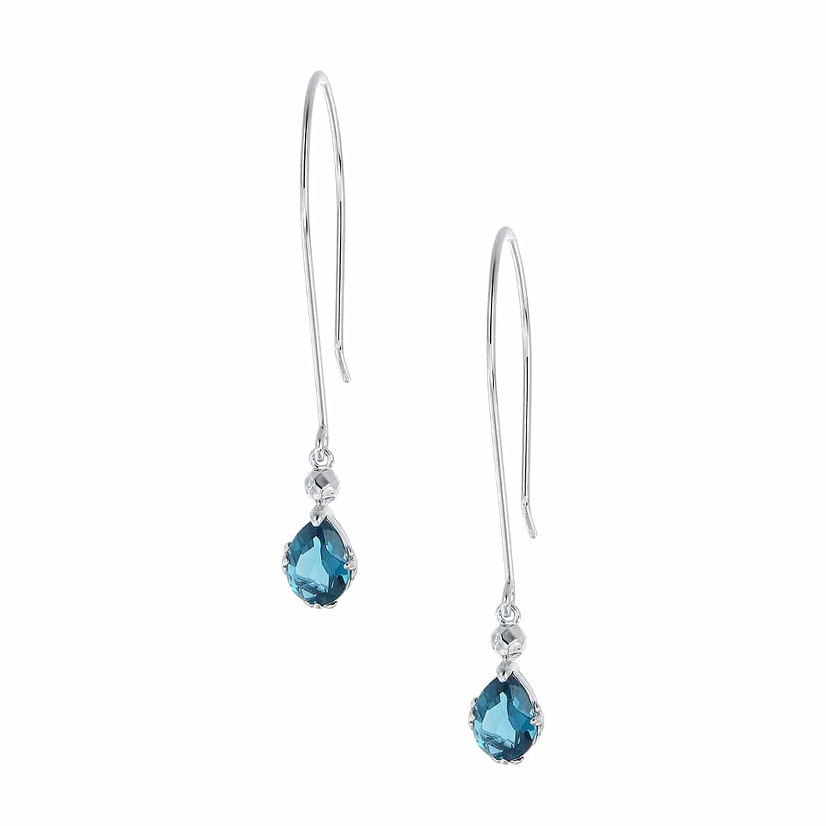 K10ホワイトゴールドロンドンブルートパーズピアス(RPE661-001