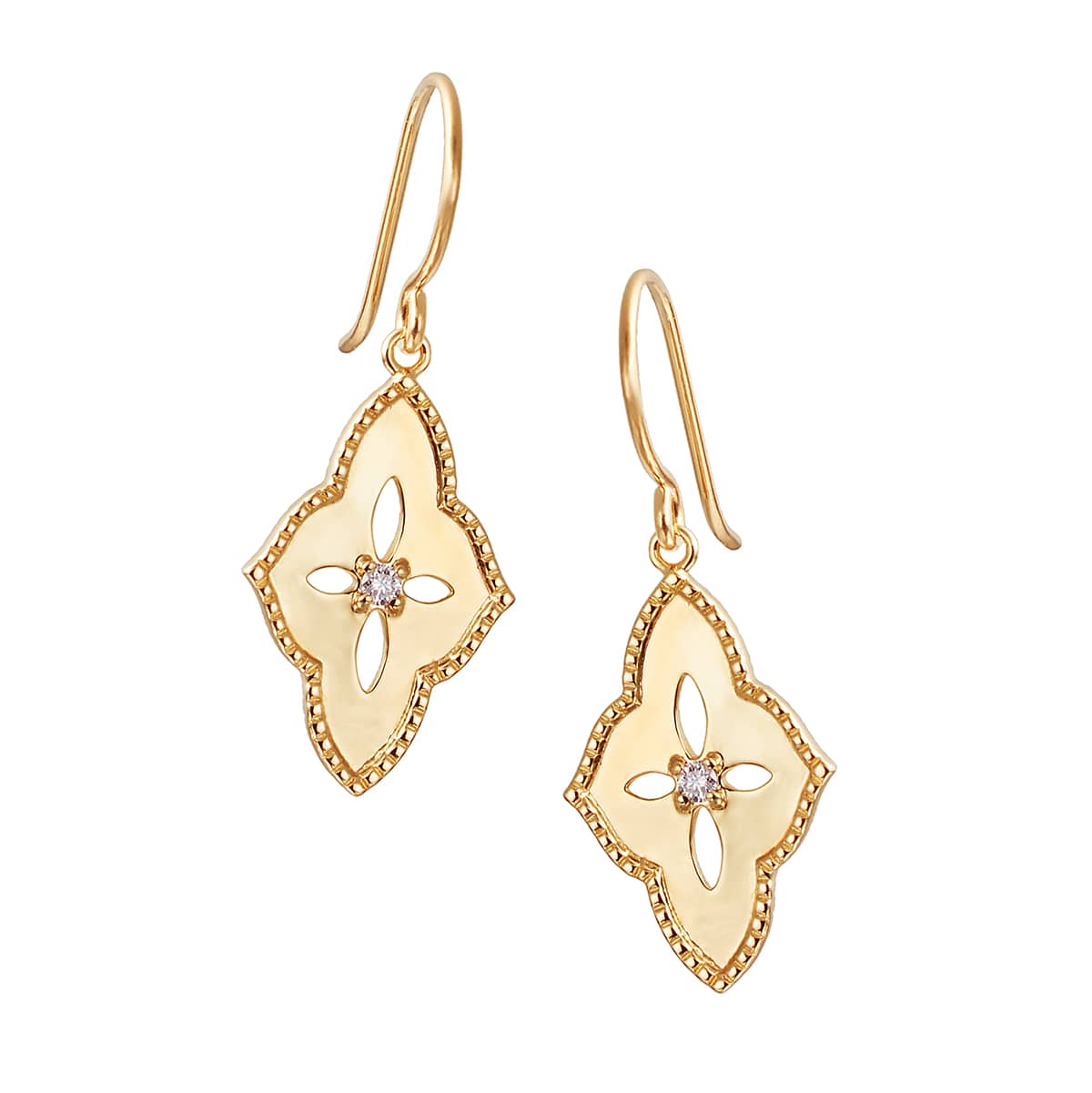 K10イエローゴールドダイヤモンドピアス(RPE716-001)|TSUTSUMI