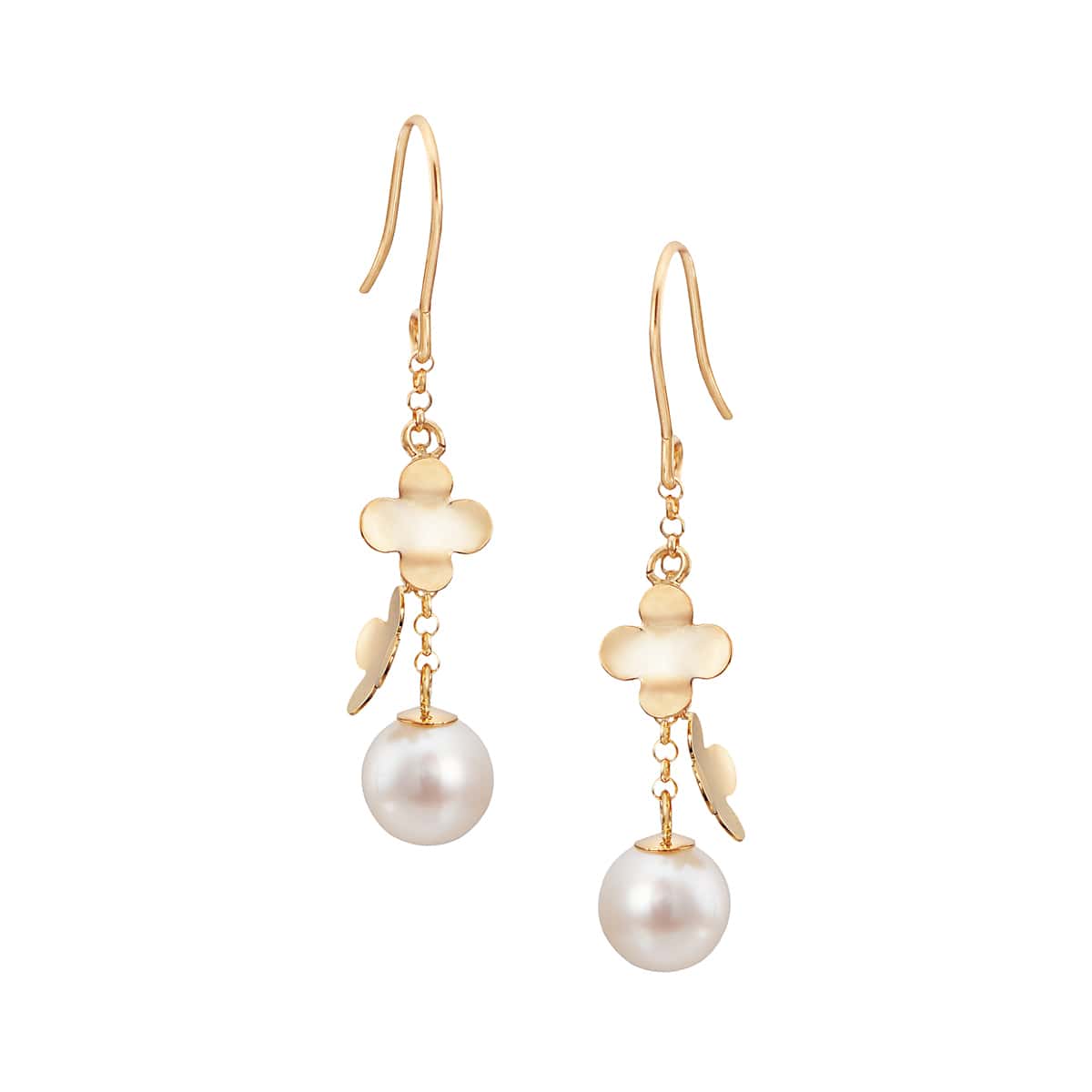 K10イエローゴールド淡水パールピアス（5mm）(RPE813-003)|TSUTSUMI