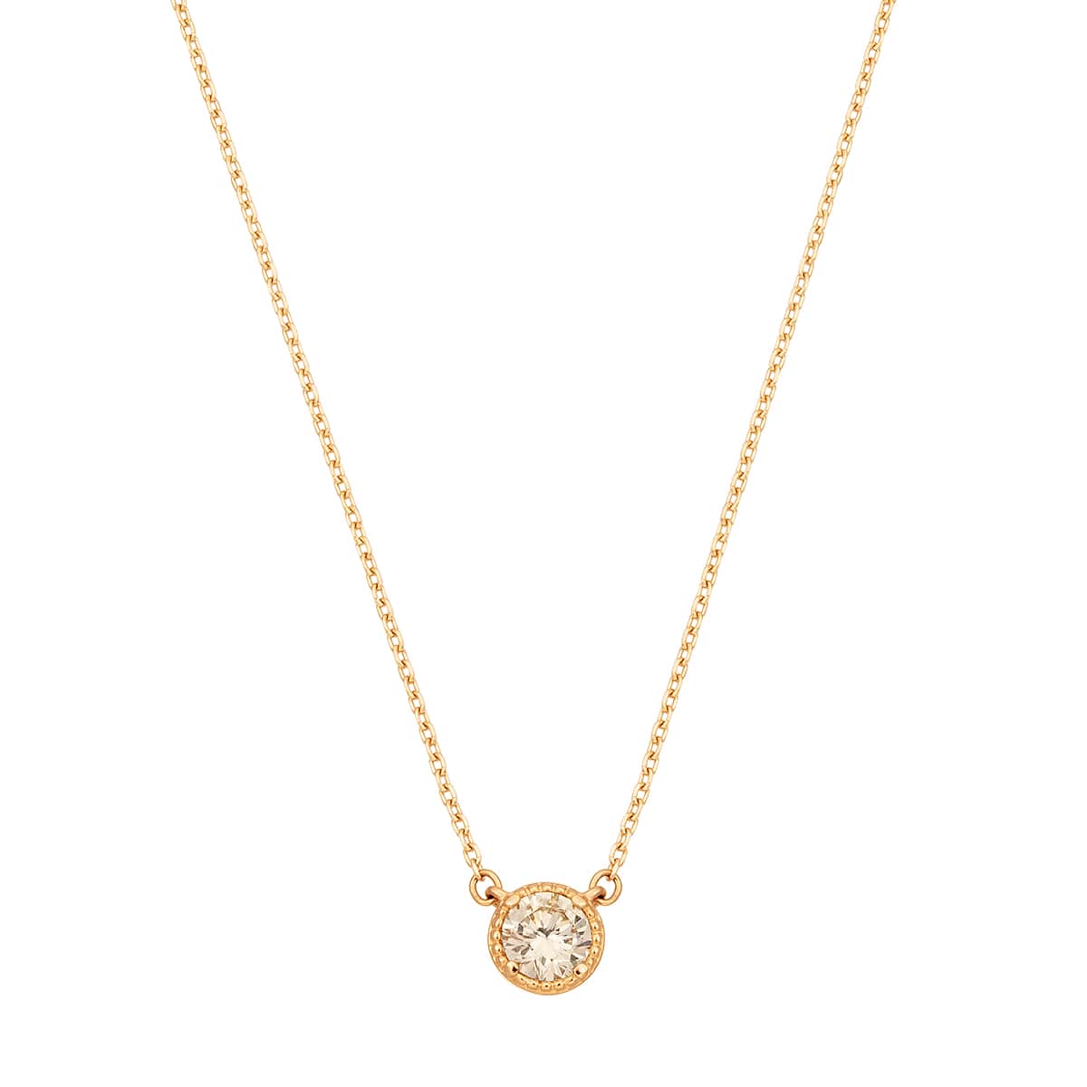 K18イエローゴールドダイヤモンドネックレス(RPN033-002)|TSUTSUMI