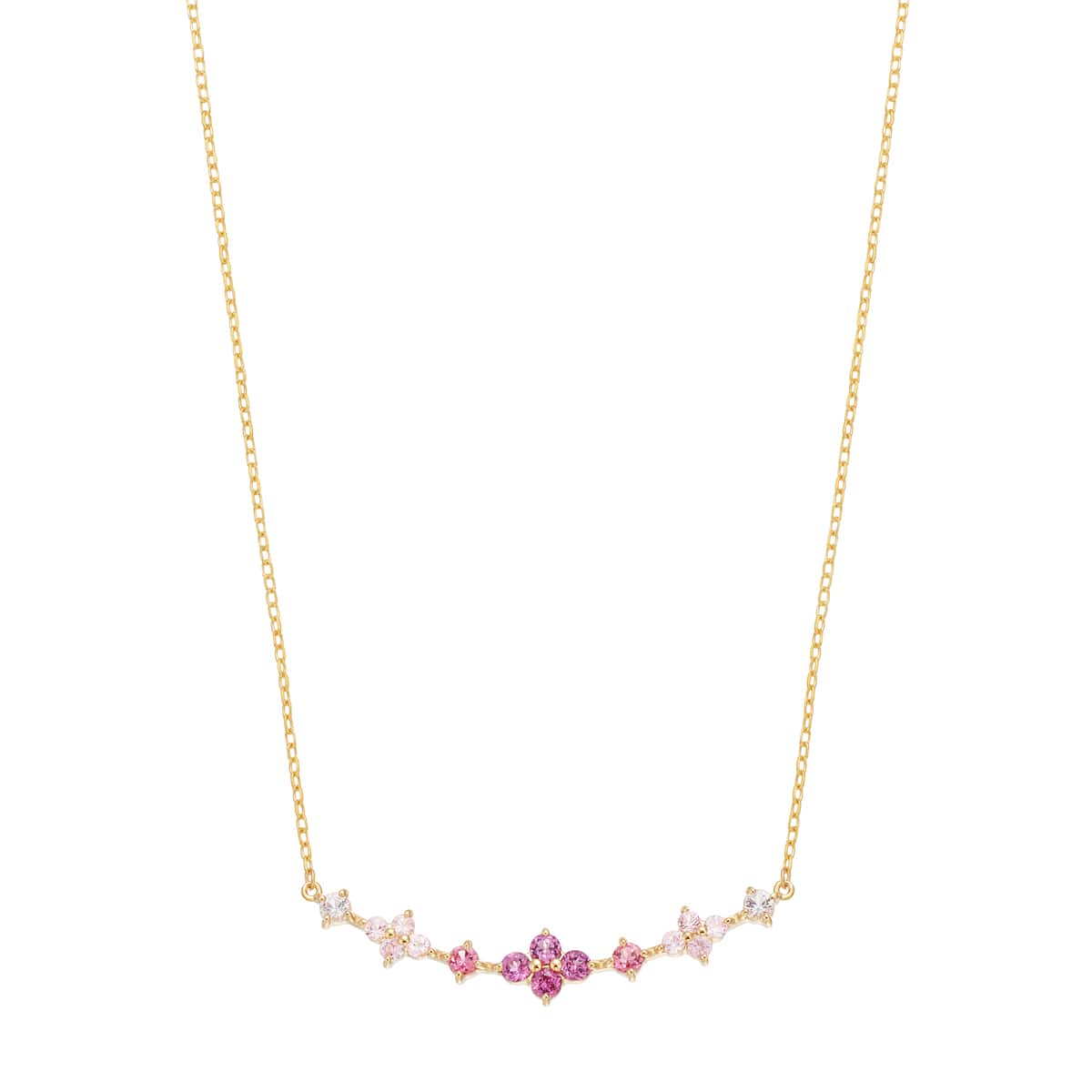 K10イエローゴールドマルチストーンネックレス(RPN118-002)|TSUTSUMI