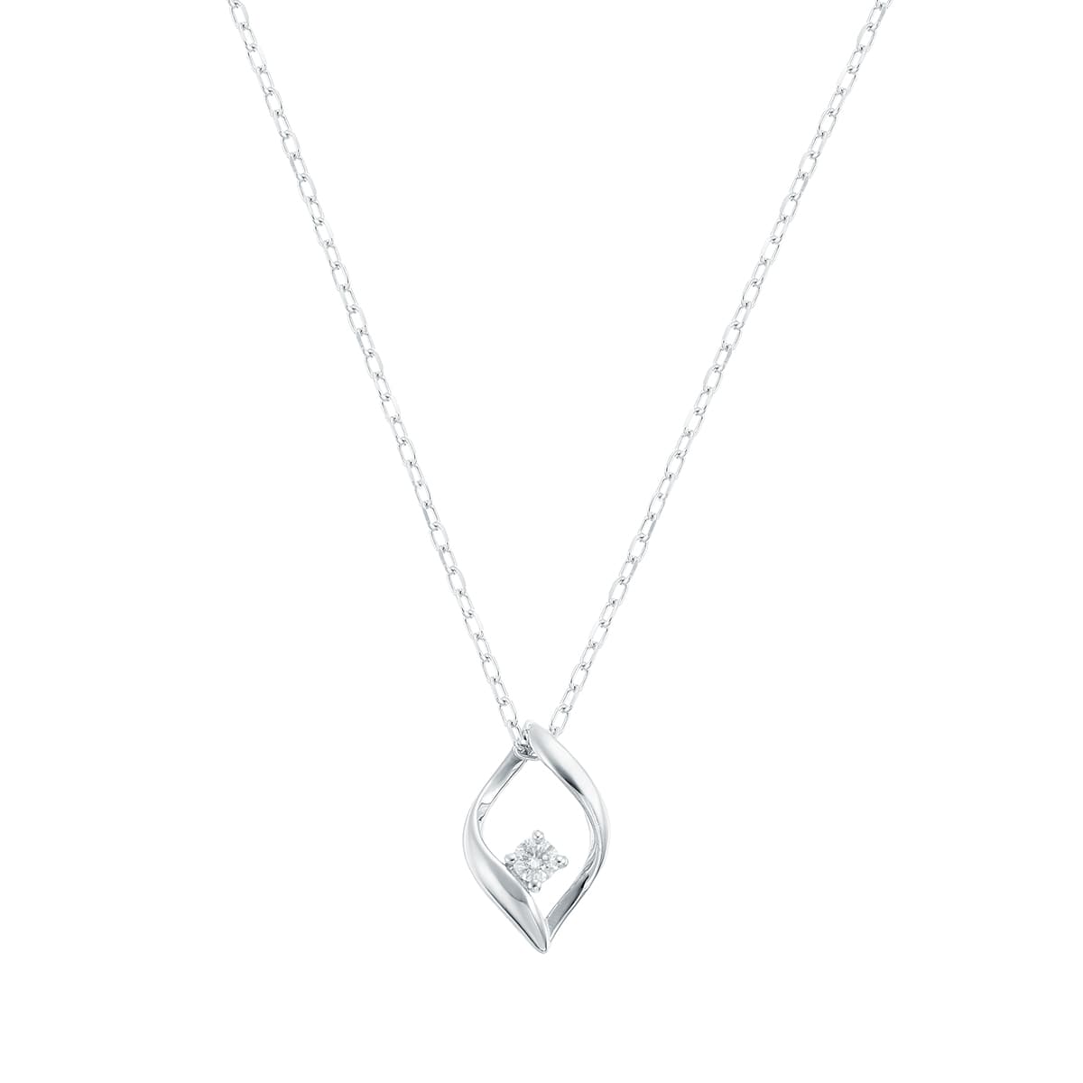 K10ホワイトゴールドダイヤモンドネックレス(RPN325-001)|TSUTSUMI