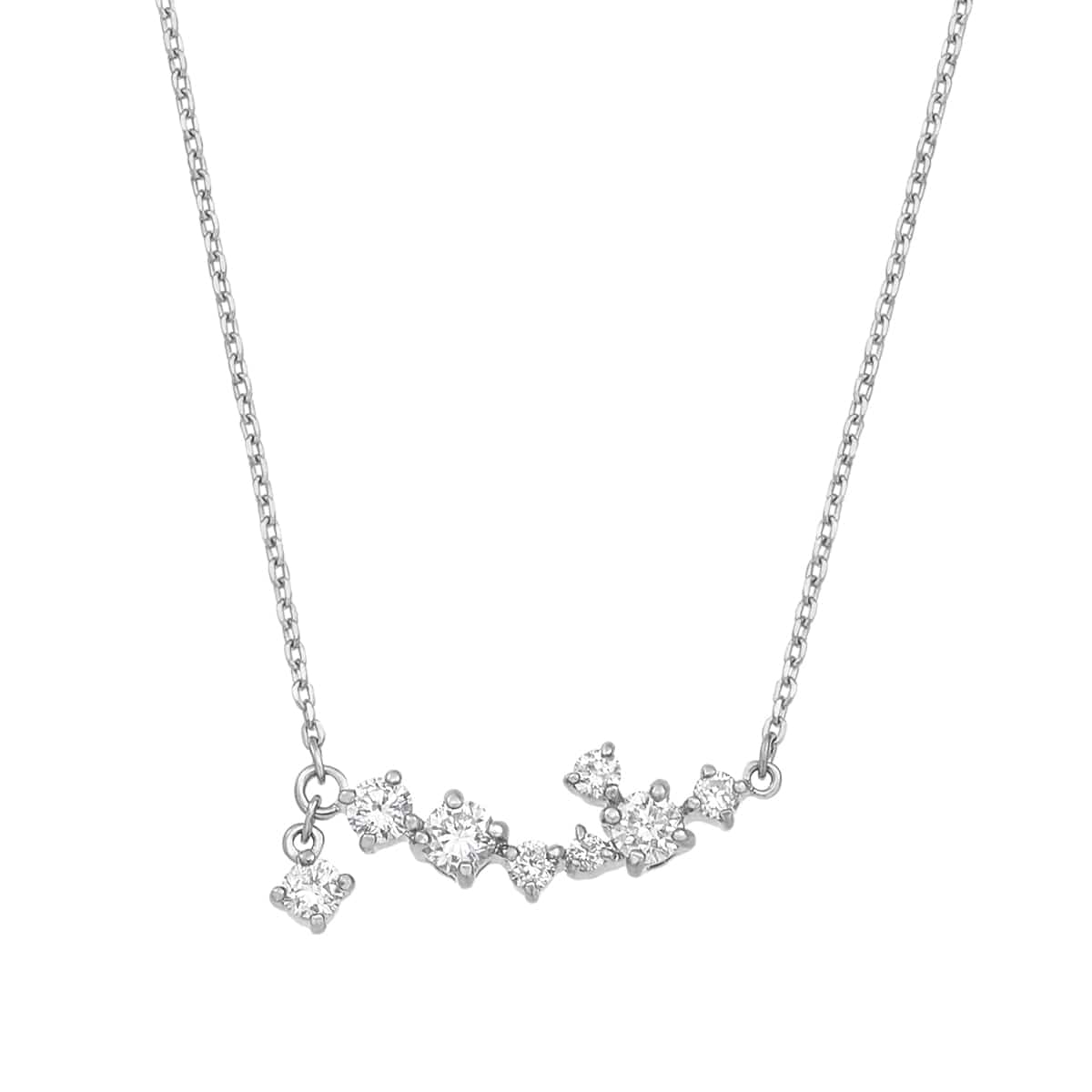 K18ホワイトゴールドダイヤモンドネックレス(RPN448-001)|TSUTSUMI