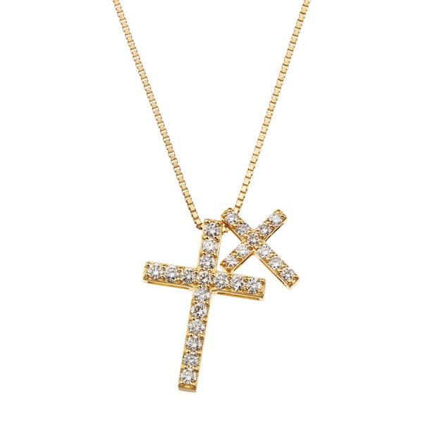 K18イエローゴールドダイヤモンドネックレス(RPN792)|TSUTSUMI