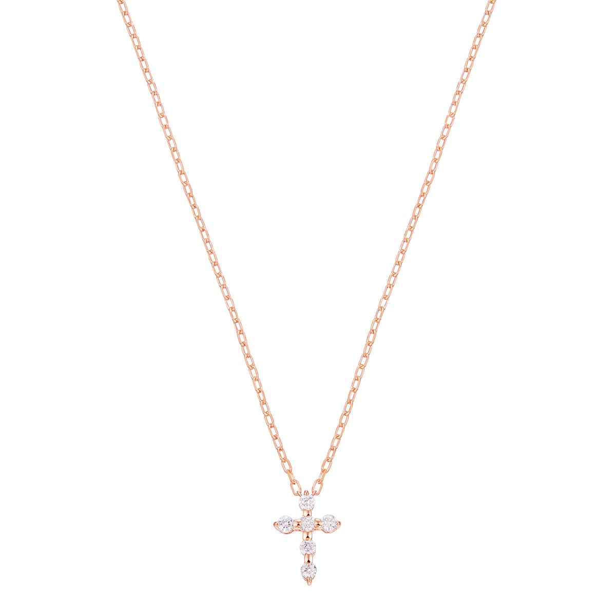 K10ピンクゴールドダイヤモンドネックレス(RPN926-001)|TSUTSUMI