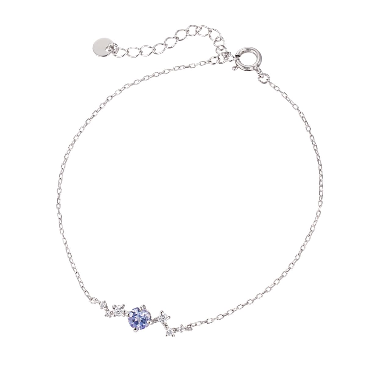 K10ホワイトゴールドサファイアブレスレット(RBL545)|TSUTSUMI