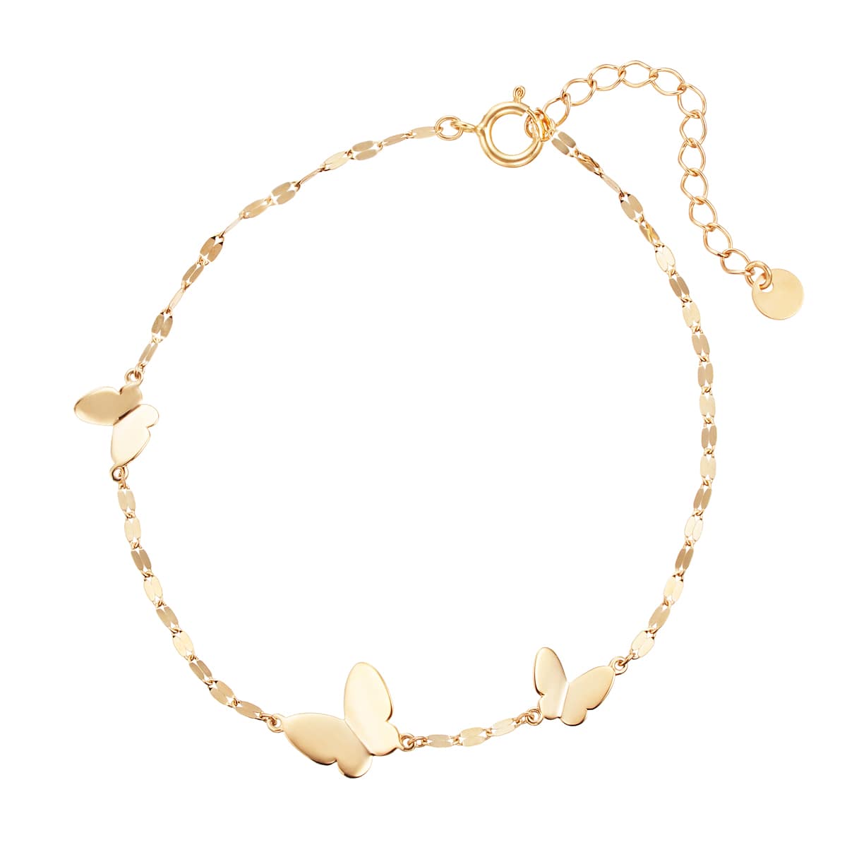 K10イエローゴールドホワイトトパーズブレスレット(RBL553)|TSUTSUMI