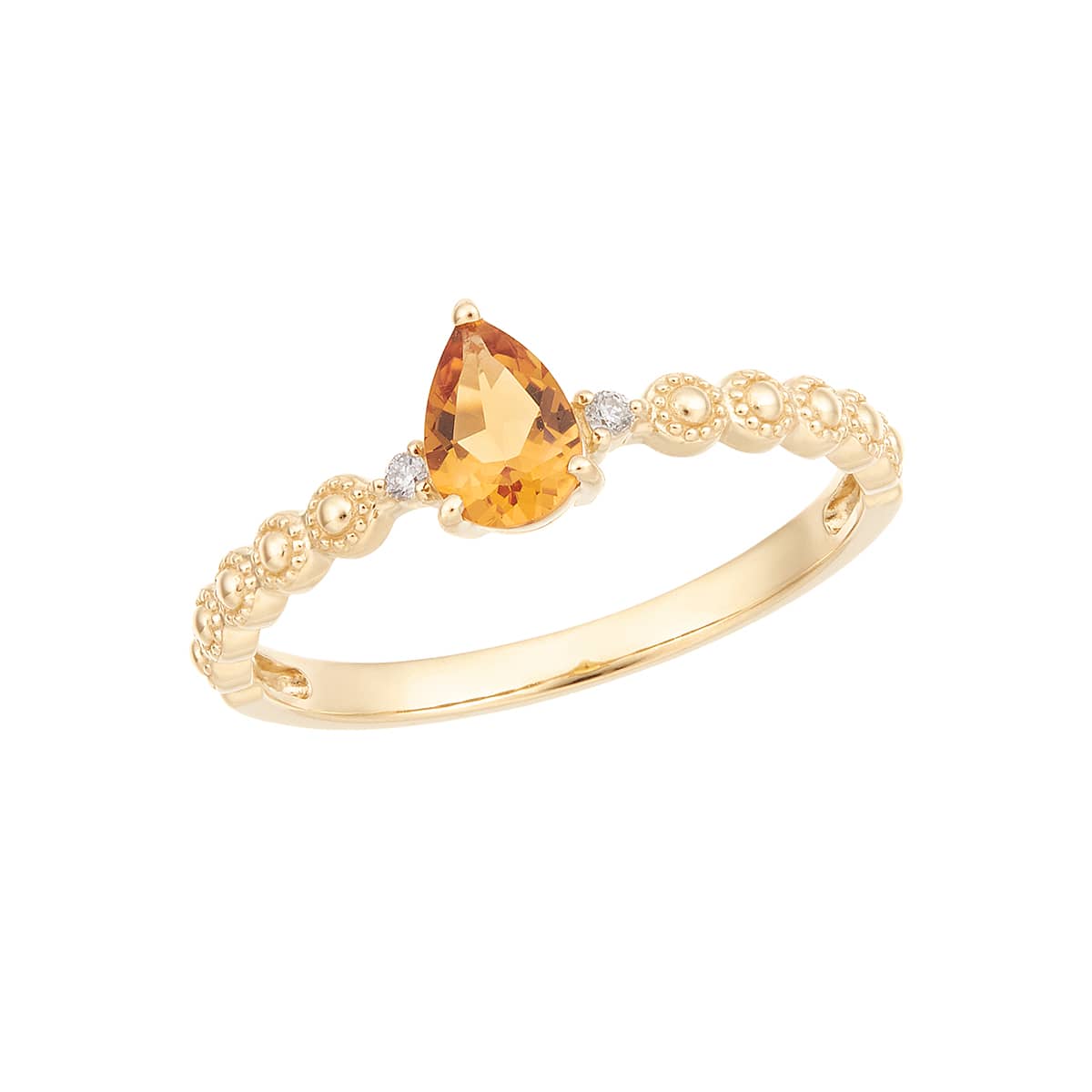 K10イエローゴールドシトリンリング(RFR146-002)|TSUTSUMI（ジュエリー