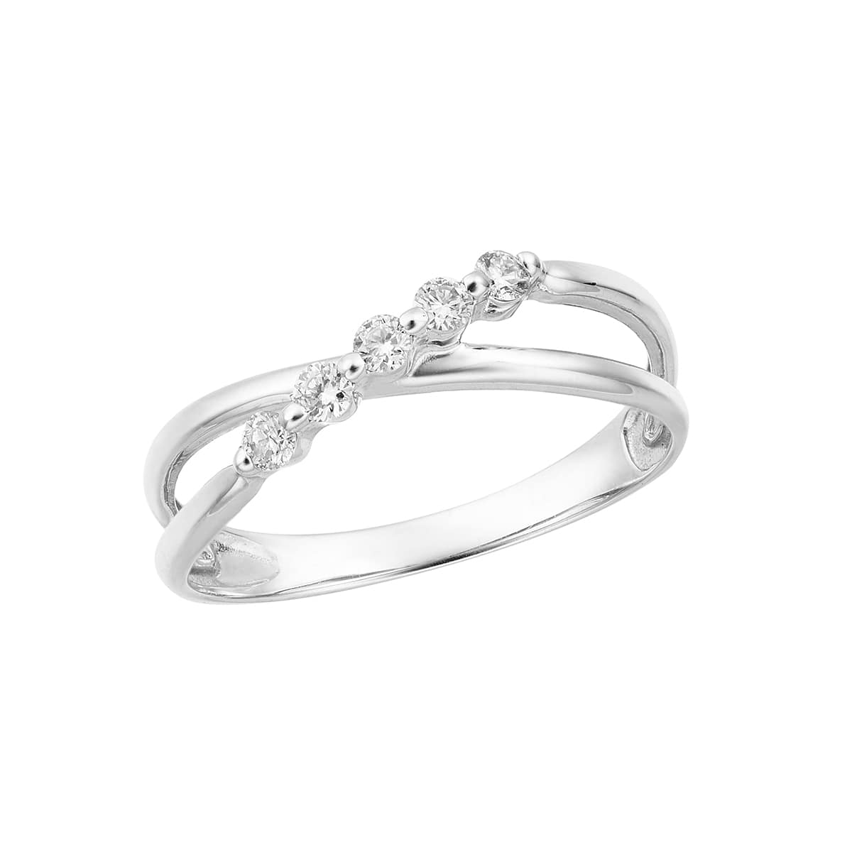 K10ホワイトゴールドダイヤモンドリング(RFR499-002)|TSUTSUMI