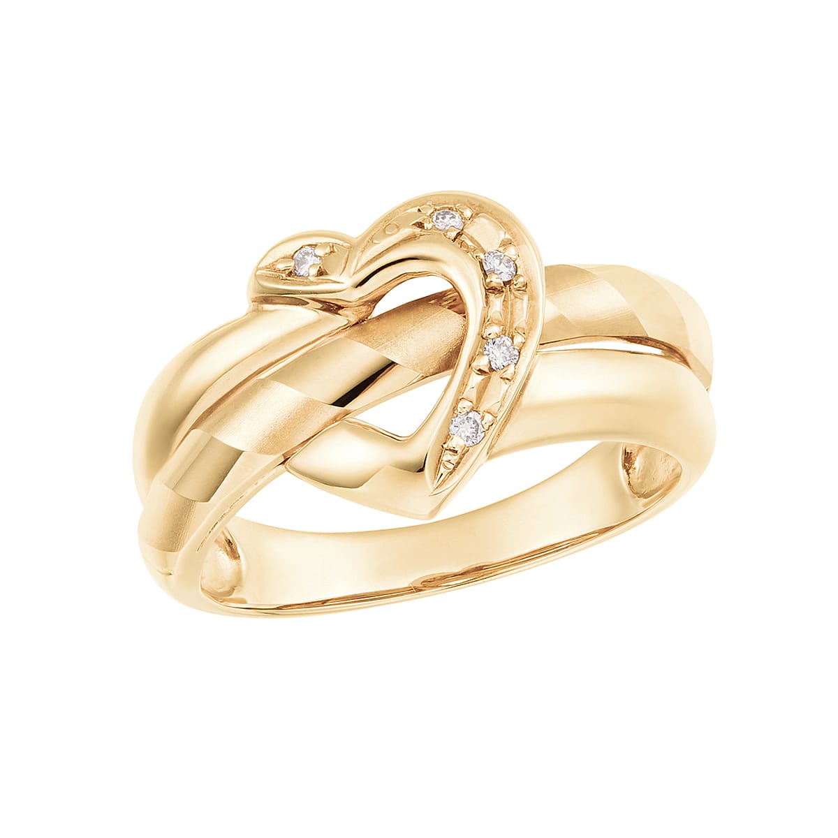 K10イエローゴールドダイヤモンドリング(RFR363-002)|TSUTSUMI