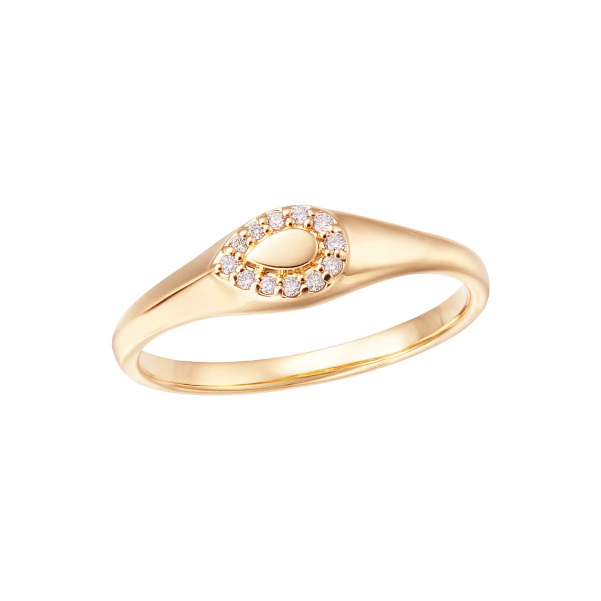 プラチナ鑑定書付ダイヤモンドリング（0.13カラット）(RKR365