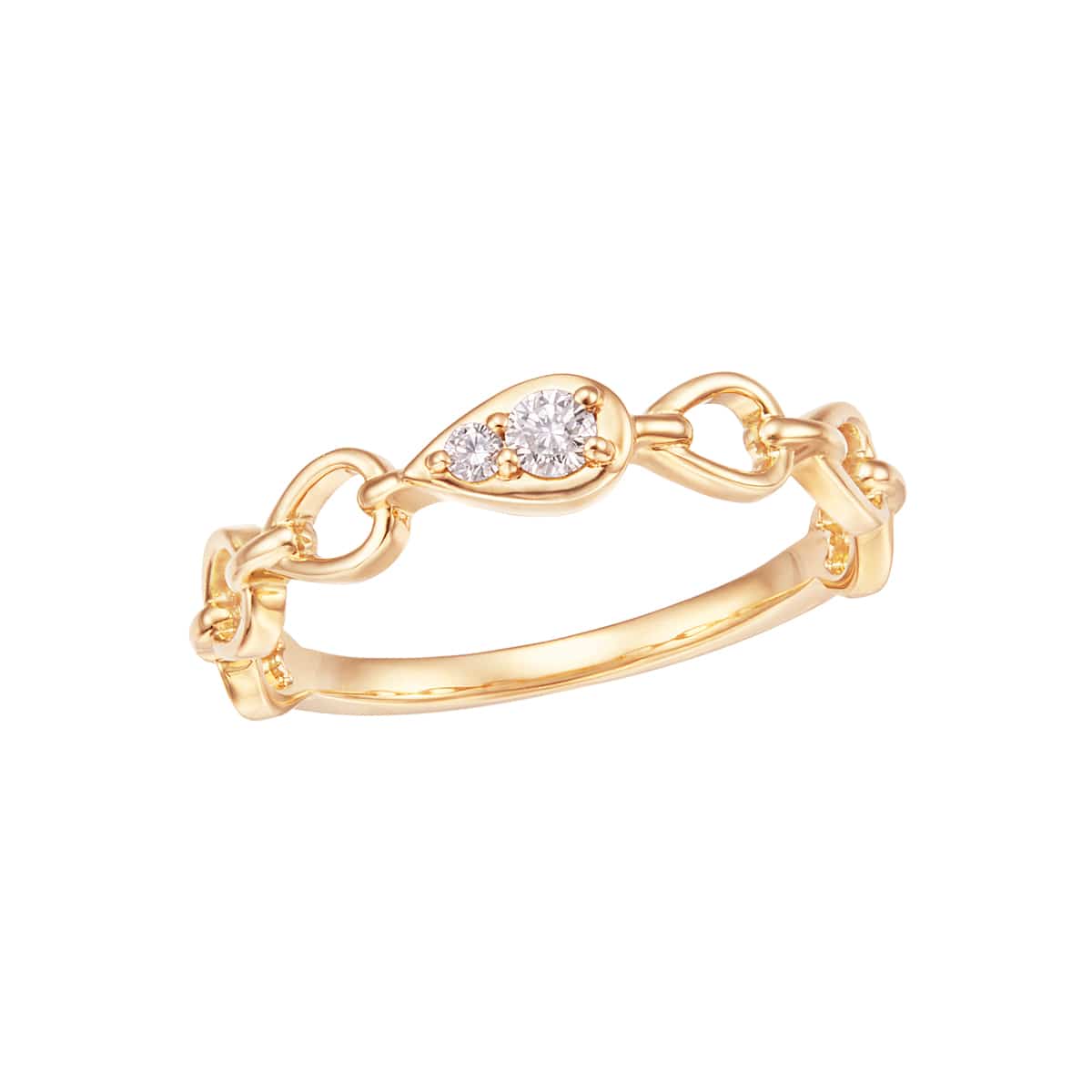 プラチナ鑑定書付ダイヤモンドリング（0.13カラット）(RKR365