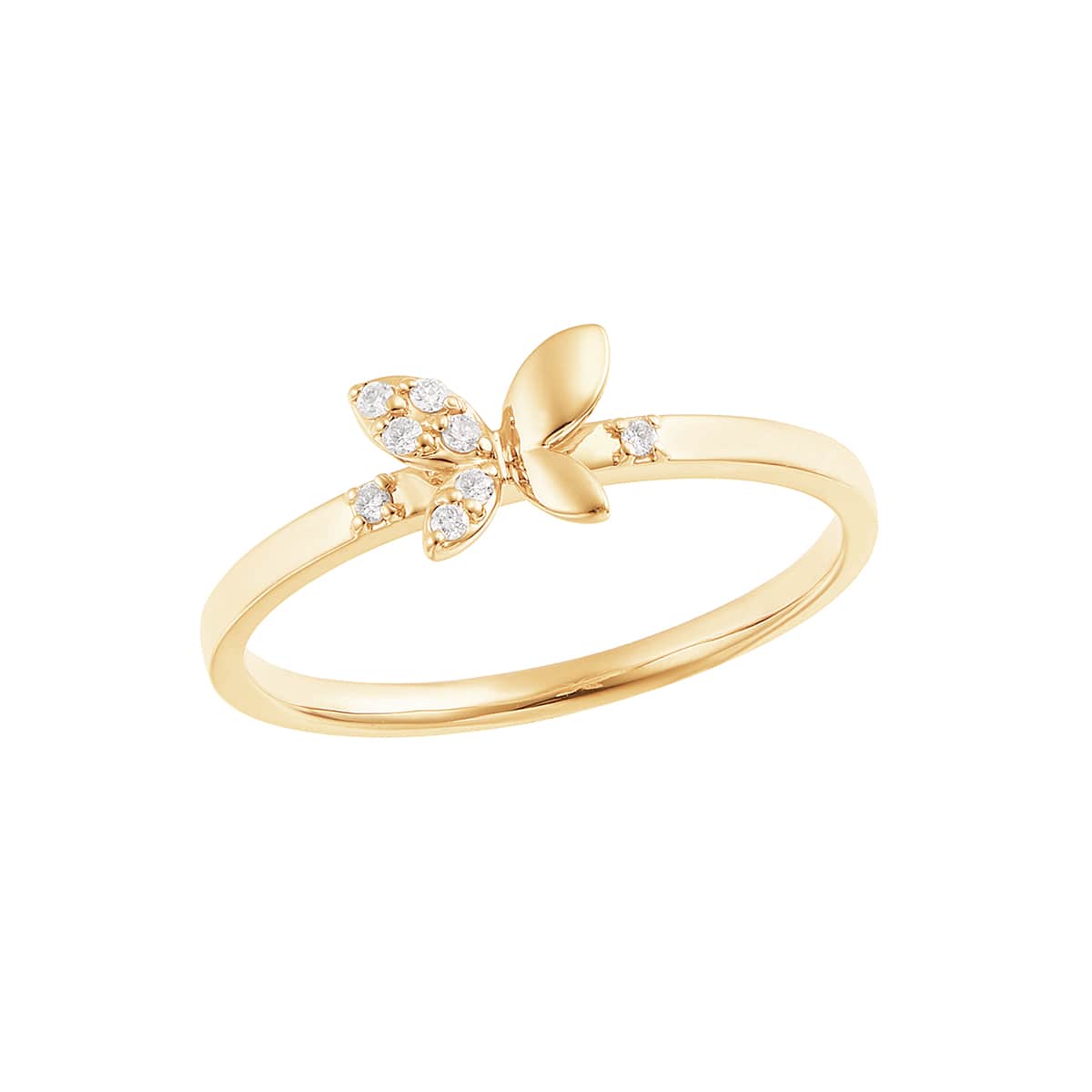 K10イエローゴールドダイヤモンドリング(RFR316-001)|TSUTSUMI