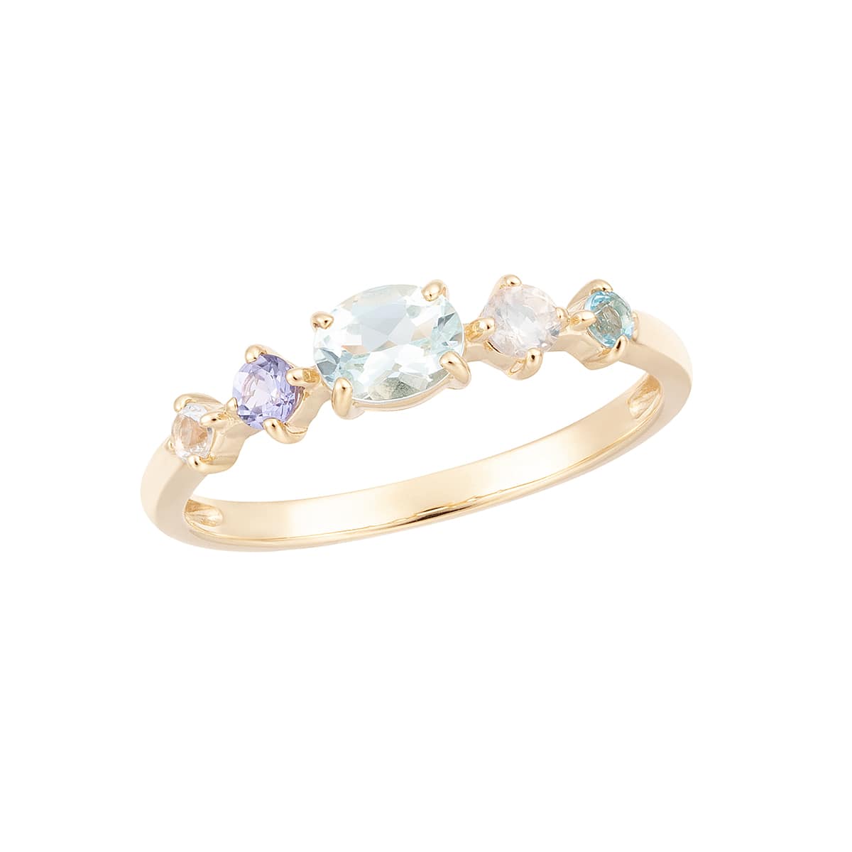 K10イエローゴールドグリーンアメシストリング(RFR243-001)|TSUTSUMI