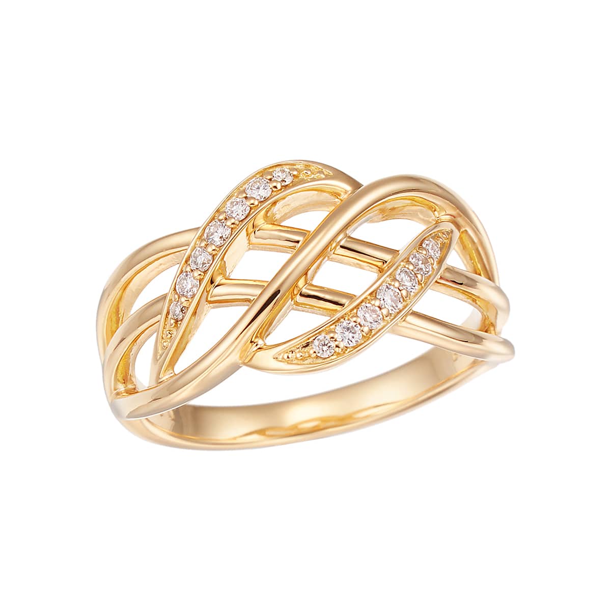 K18イエローゴールドダイヤモンドリング(LFR345)|TSUTSUMI（ジュエリー