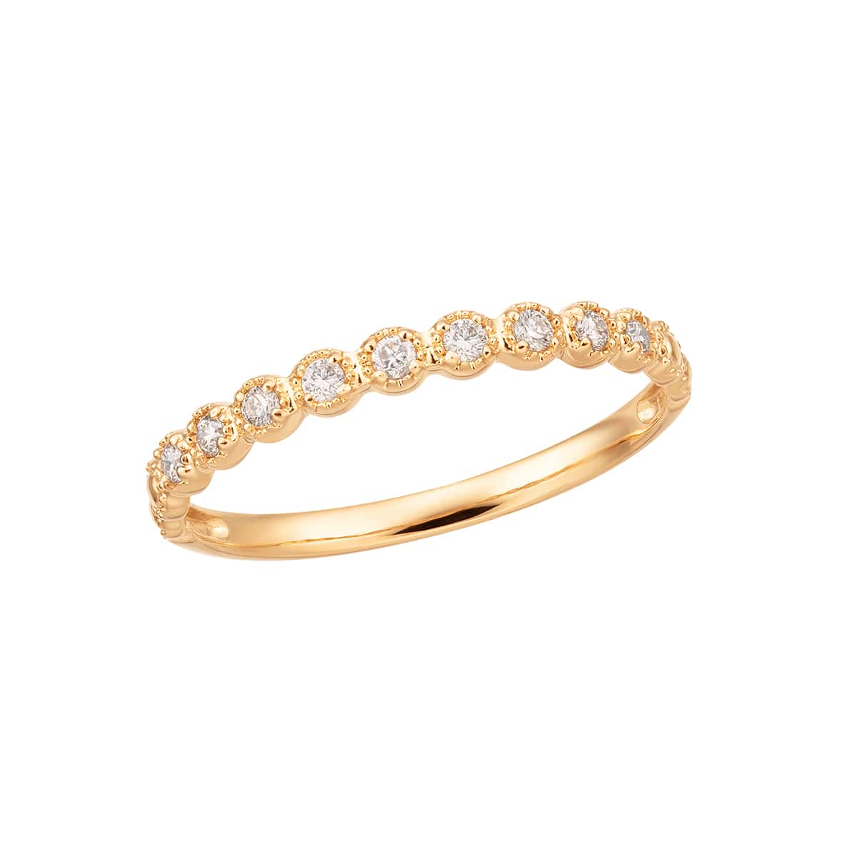 K18イエローゴールドダイヤモンドリング(RFR775)|TSUTSUMI（ジュエリー