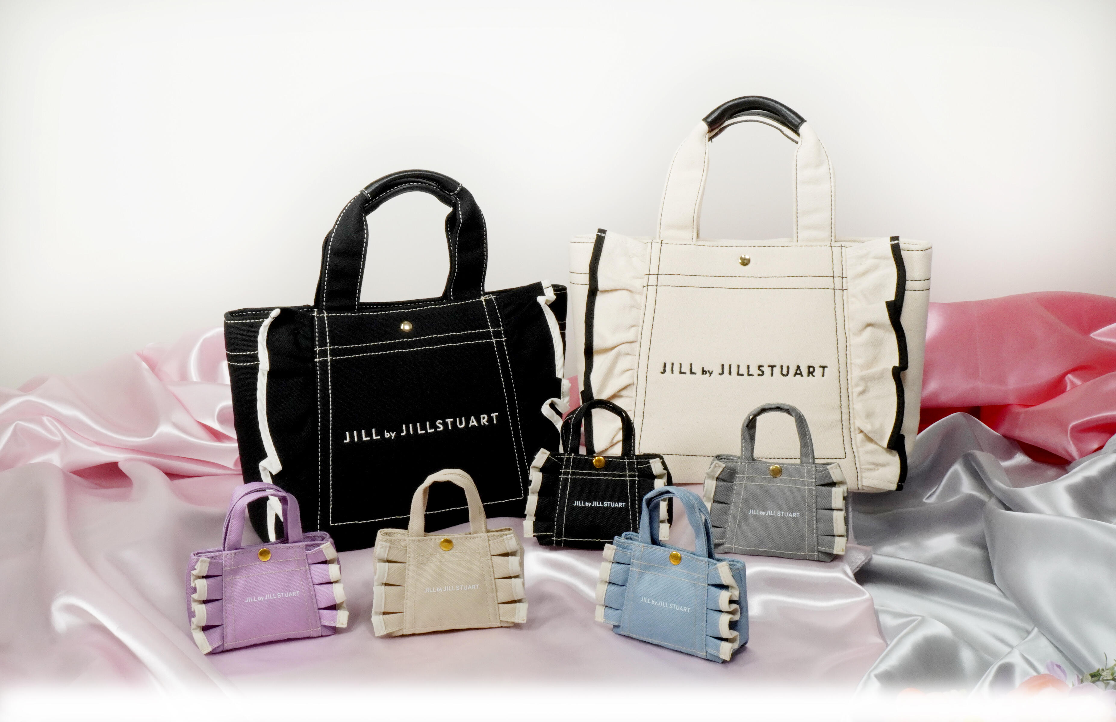 JILL by JILL STUART監修「ミニフリルトートバッグ キーホルダー」が