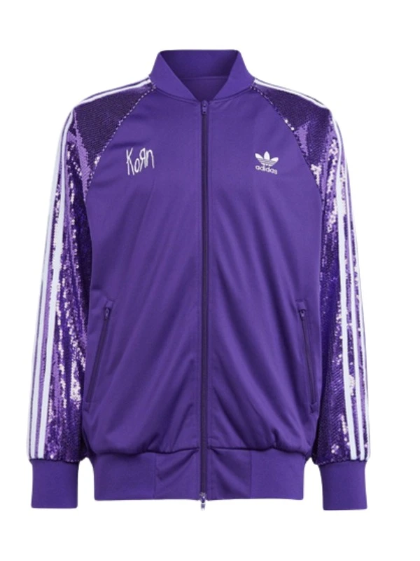 Jonathan Davis Purple Tracksuit | Korn Sequin Performance Gear