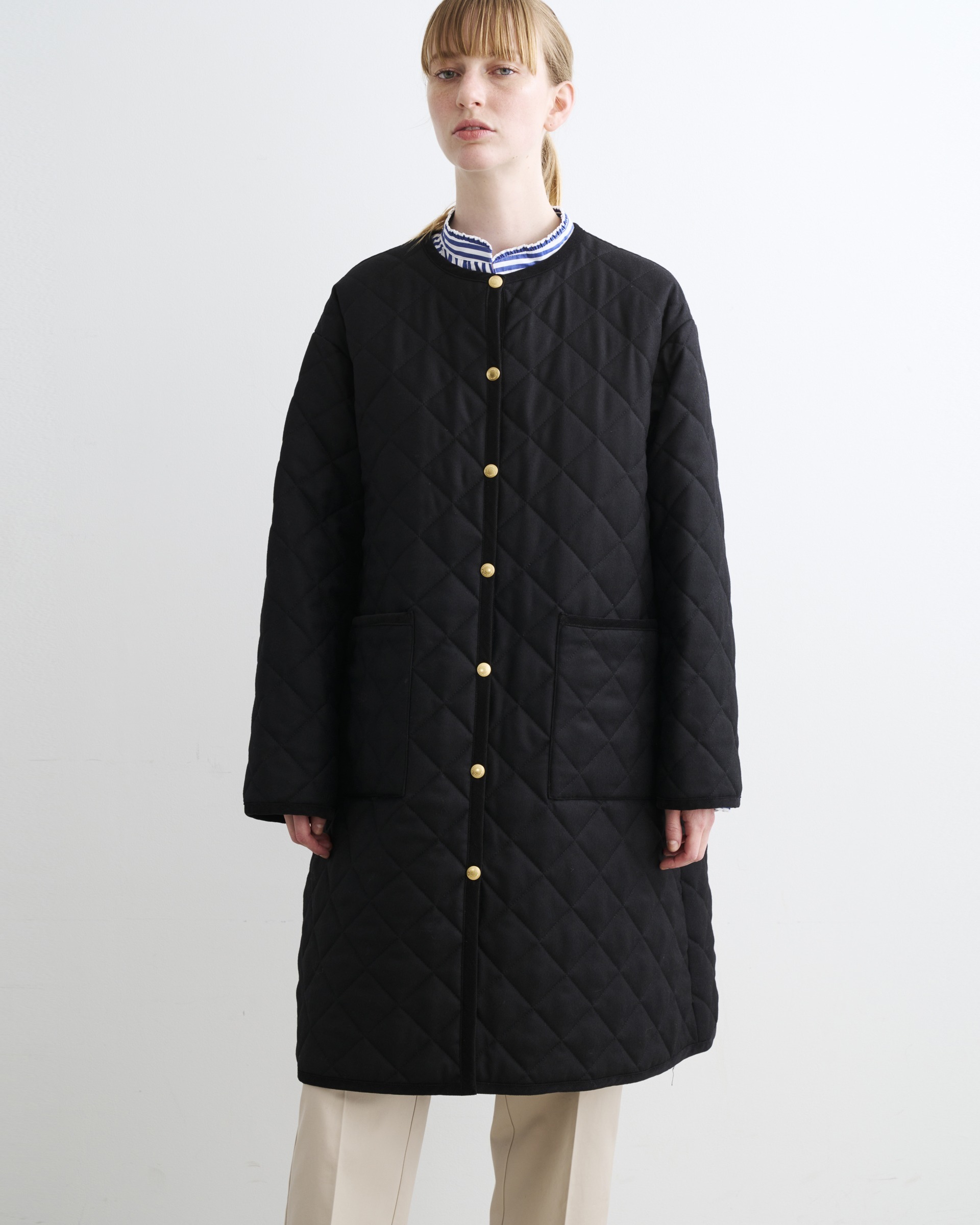 ARKLEY A-LINE ウールサキソニー アークリー Aライン(ロング丈