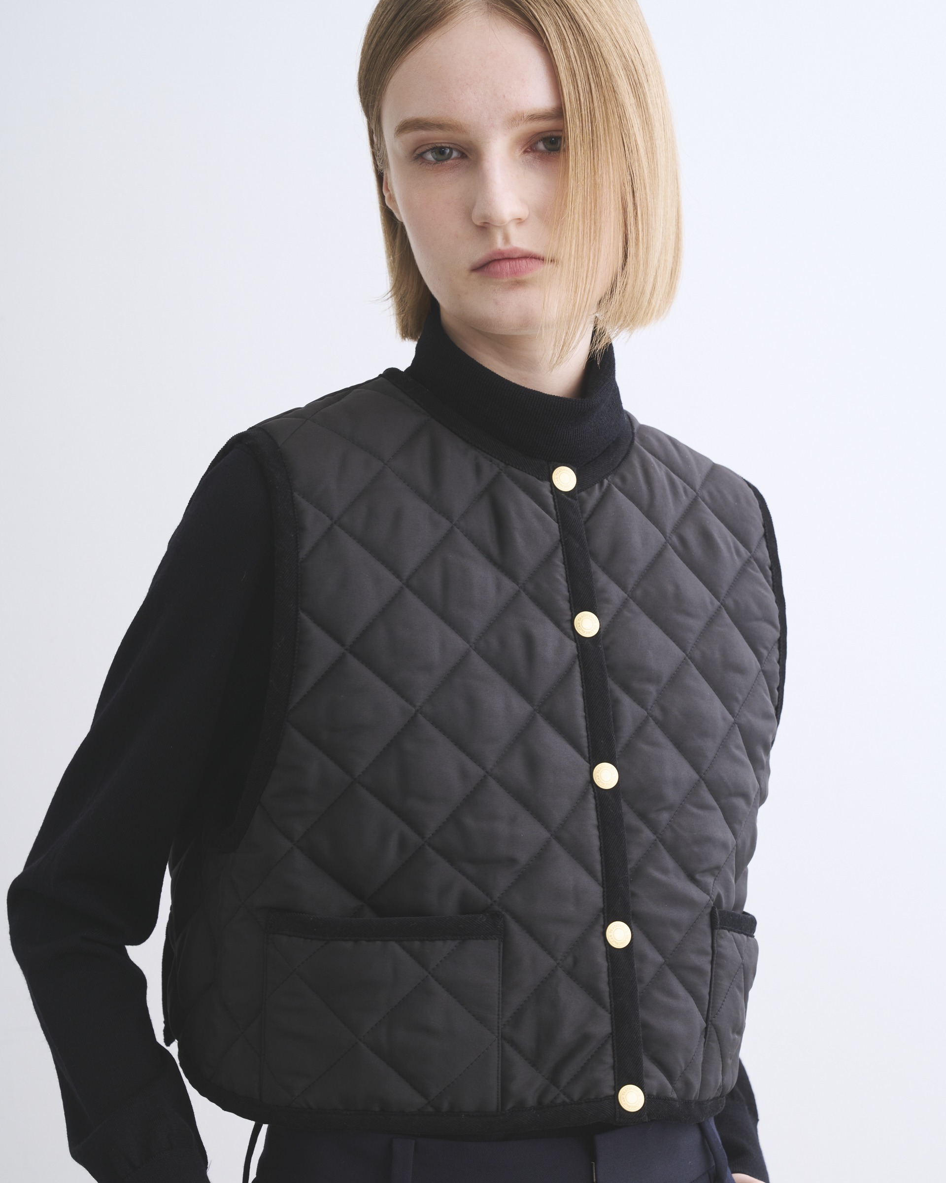 ARKLEY GILET アークリー ジレ｜ブラック｜ウィメンズ｜ベスト