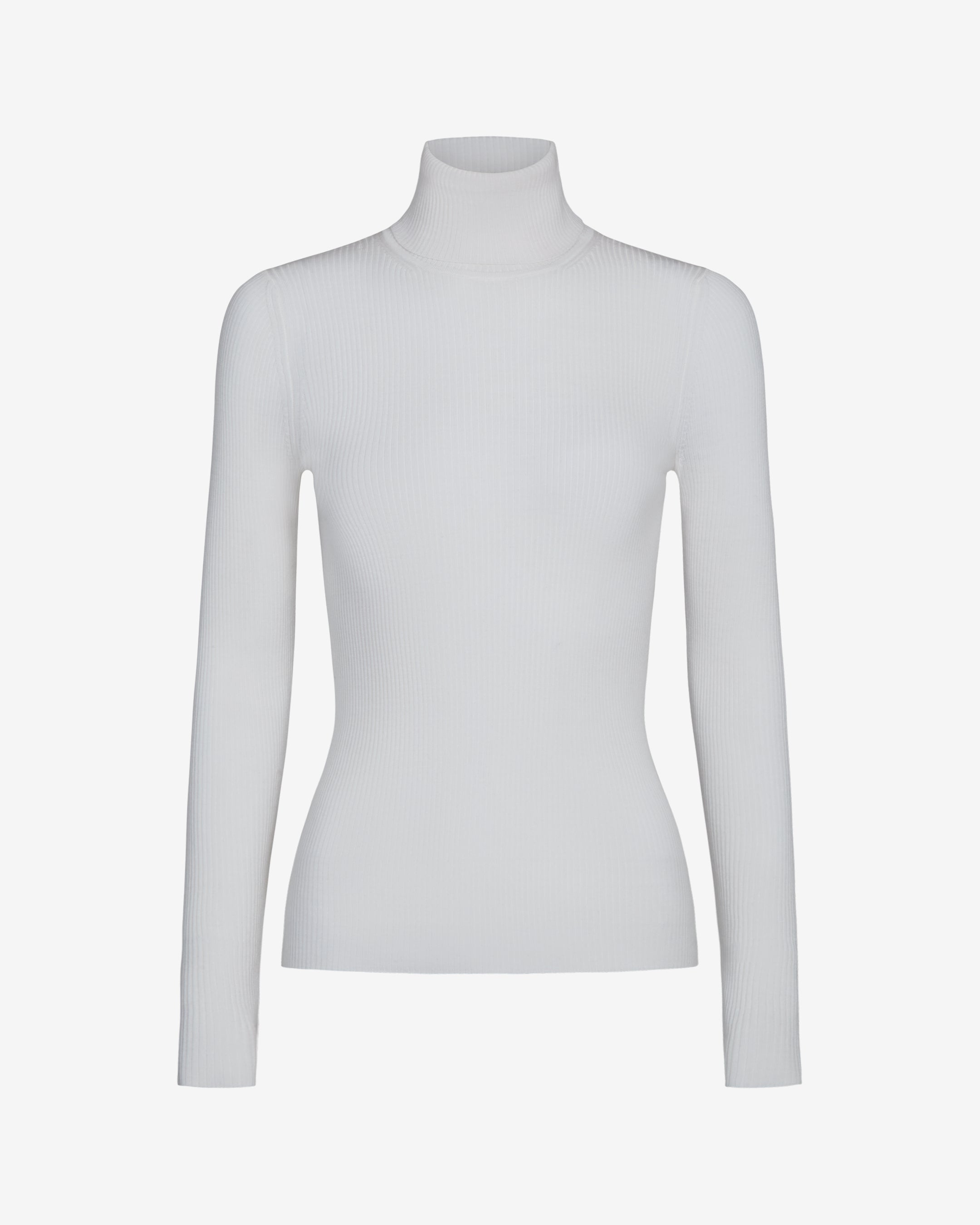 Ivory Knit Turtleneck in Merino Wool | TWP