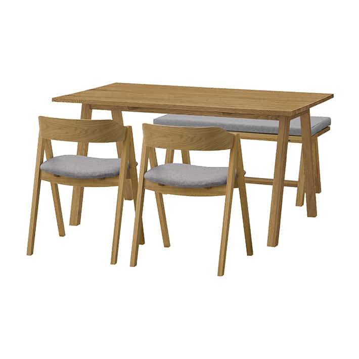 UNICO?ELEMTシリーズ?4点ダイニングセット8