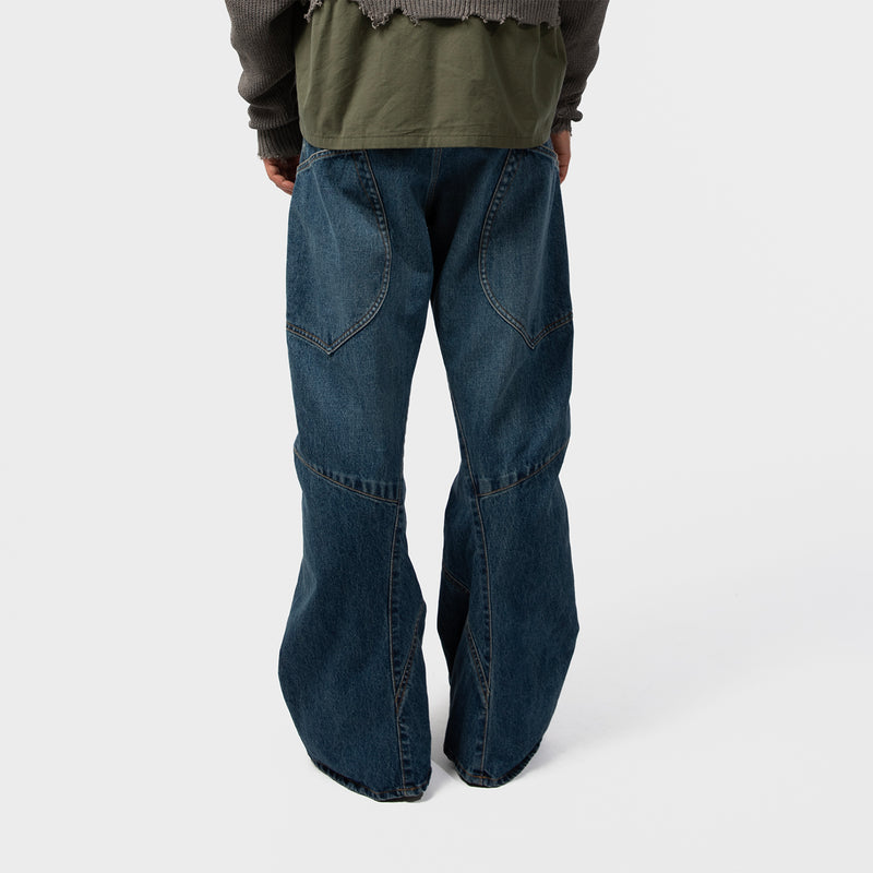 3D CUTTING DENIM PANTS｜KHOKI｜BOTTOMS（ボトムス）｜【公式通販