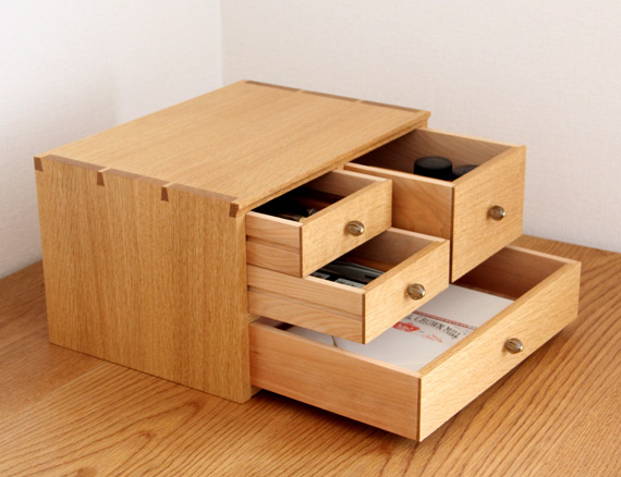 小抽斗（小引き出し）横型 / 木の小物、木工作家の手仕事[ 家具工房