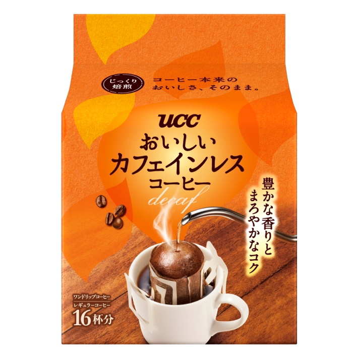おいしいカフェインレスコーヒーワンドリップコーヒー 16杯 | UCC上島珈琲
