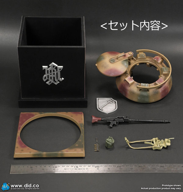 DID】E60077 1/6 Panther Tank Diorama in camo color with MG34 WW2