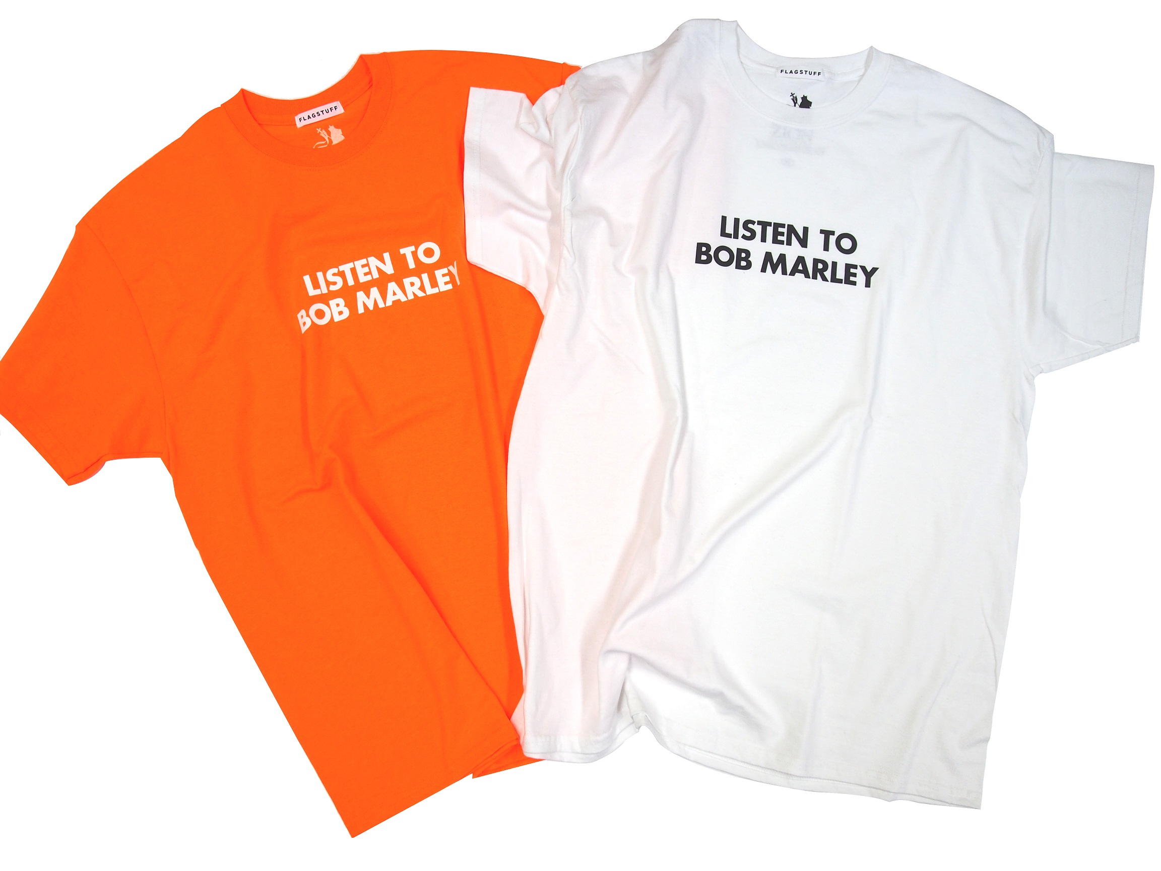 90年代話題となった“LISTEN TO BOB MARLEY”Tシャツが、公式商品としてF