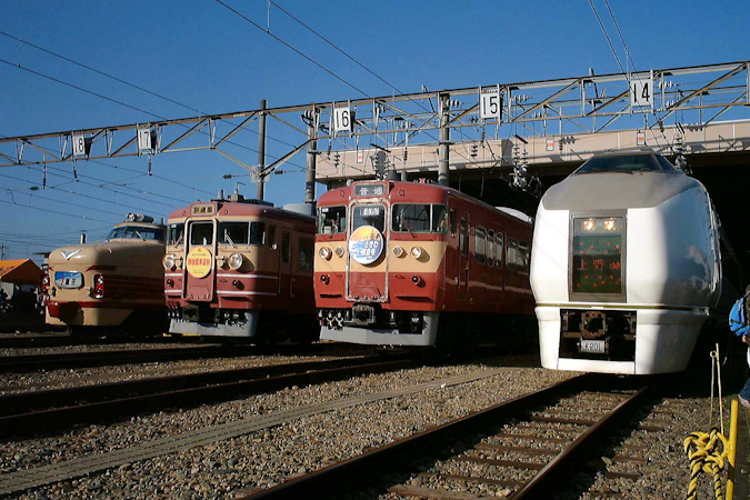 勝田電車区が一般公開される（2001年）