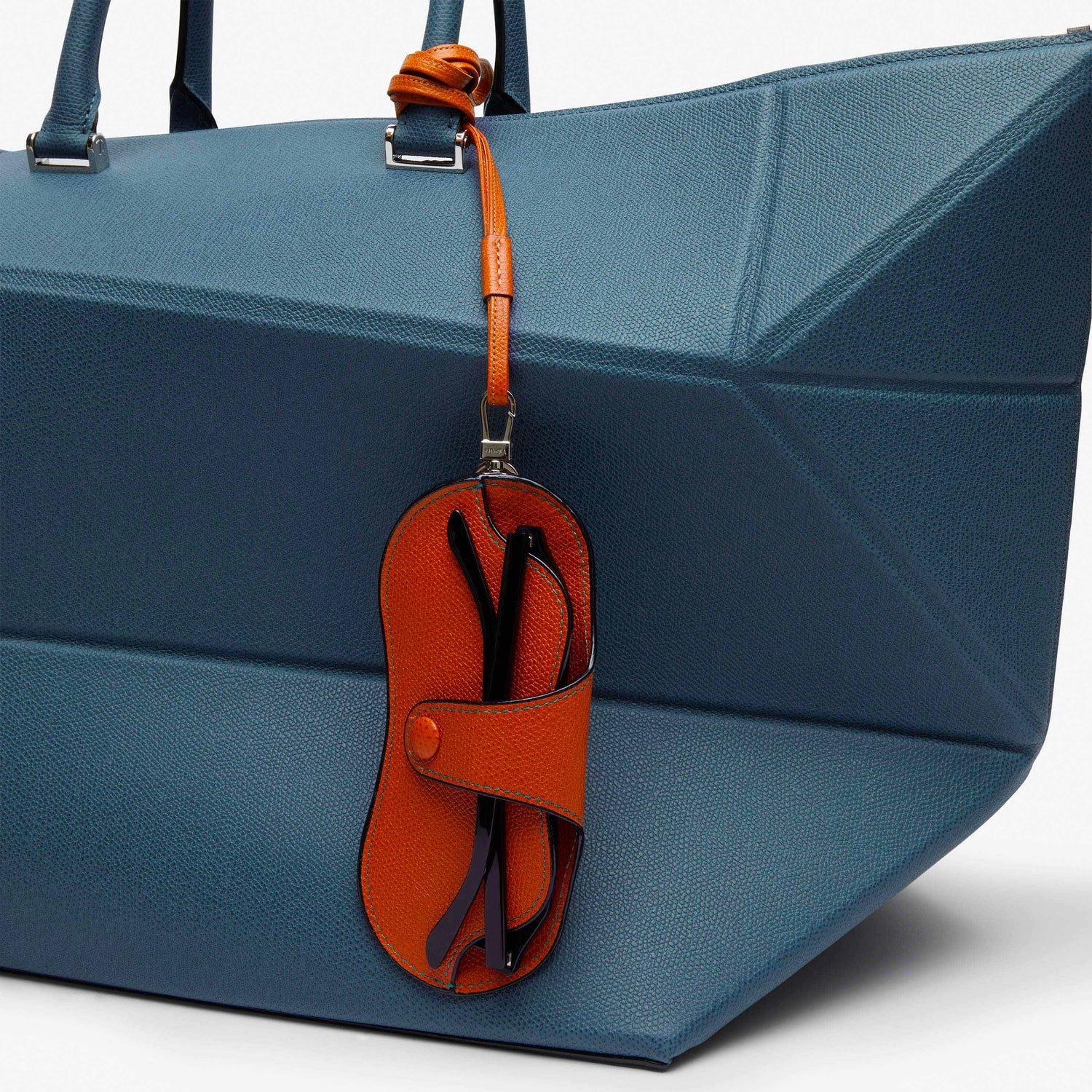 キッキ】5ポケットカードホルダー（ブルー&レッド）メガネケース