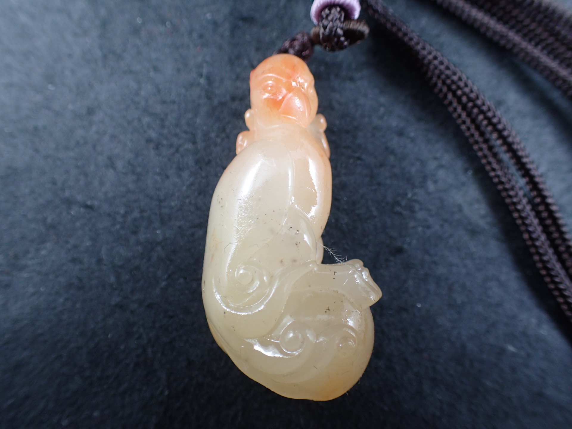 最高品質火鳥彫刻 ペンダントトップ（ネックレスの紐付き） 寿山石