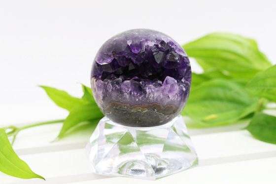 高品質 ウルグアイ産 アメジスト 笑口 丸玉 | ハワイ ブレッシング