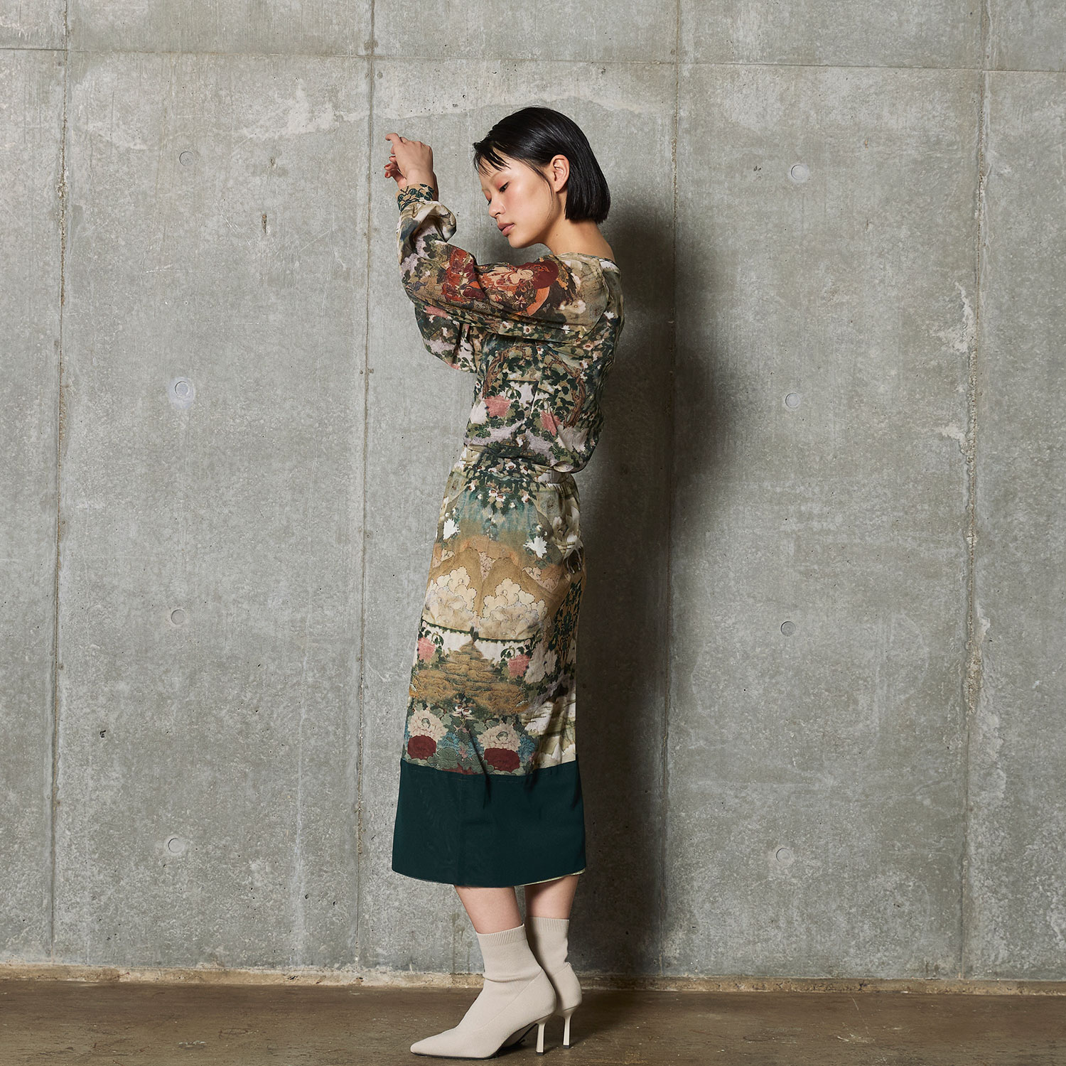 Buddha print net スカート｜VIVIENNE TAM（ヴィヴィアンタム）公式