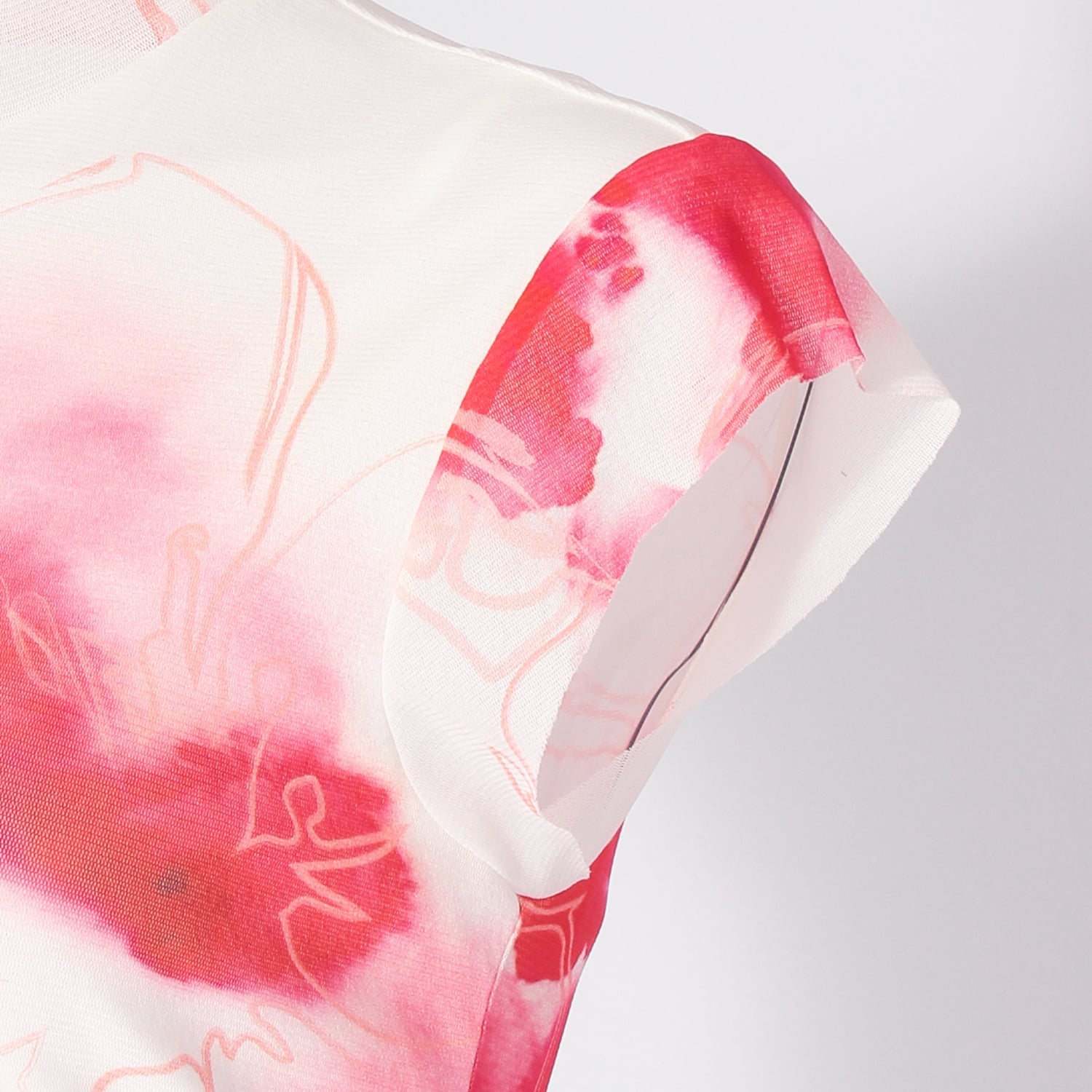 COMING SOON】Faded cherry blossom print net ドレス｜VIVIENNE TAM