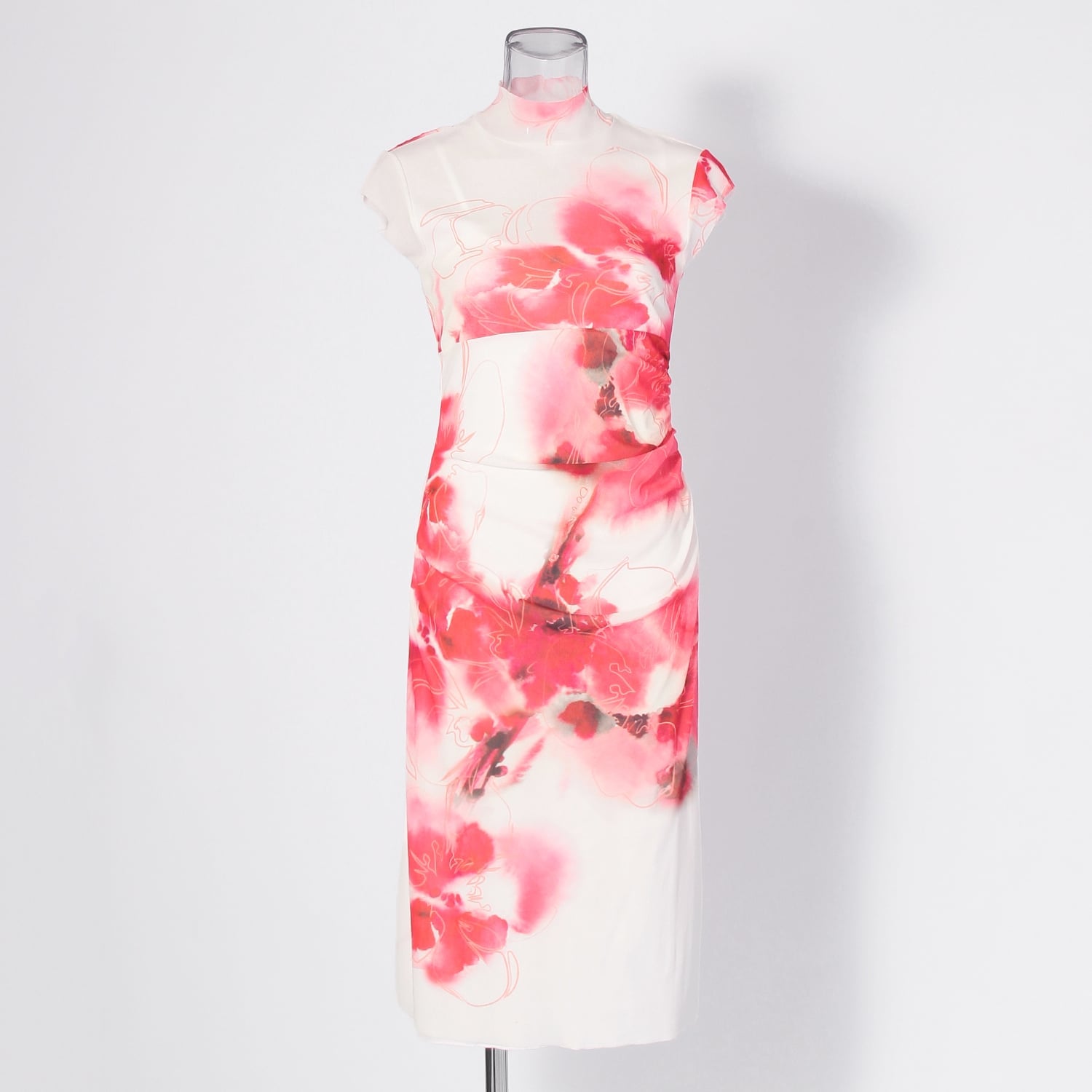 COMING SOON】Faded cherry blossom print net ドレス｜VIVIENNE TAM