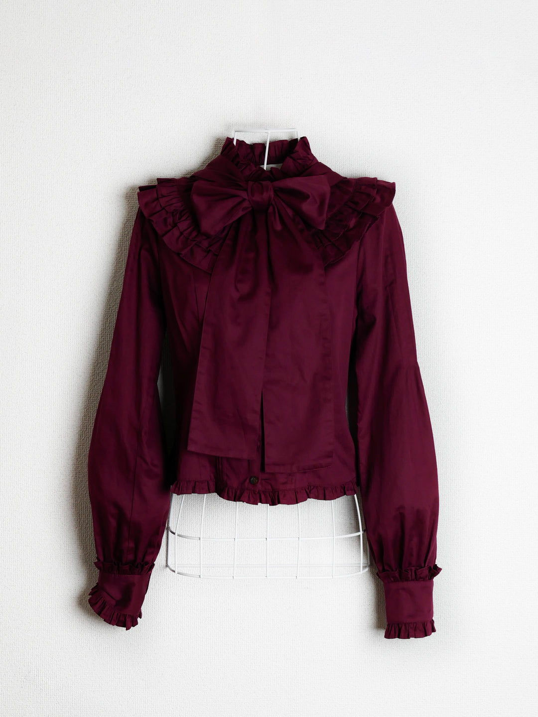 ノーブルサテンダブルフリルブラウス - Victorian maiden - クラシカル