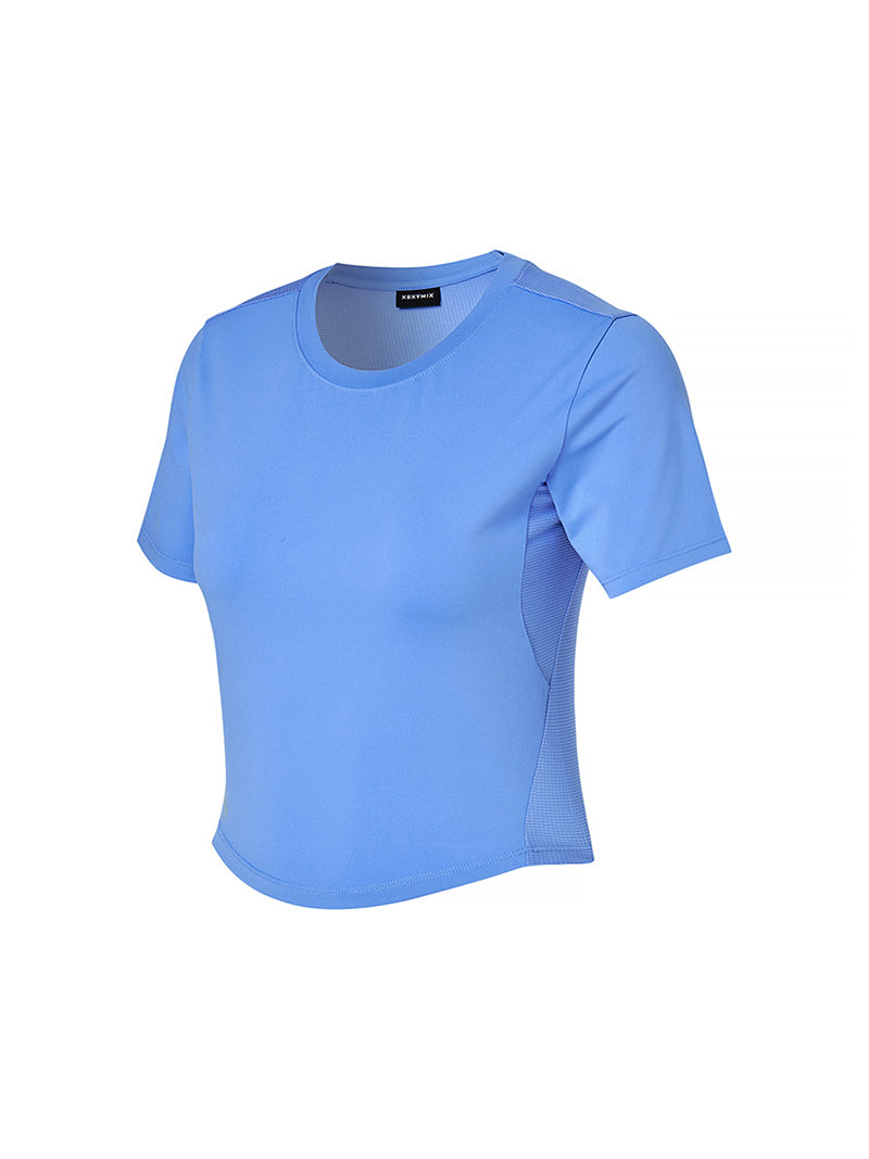 アイス・セント 接触冷感 ほのかな香り クロップド丈 半袖