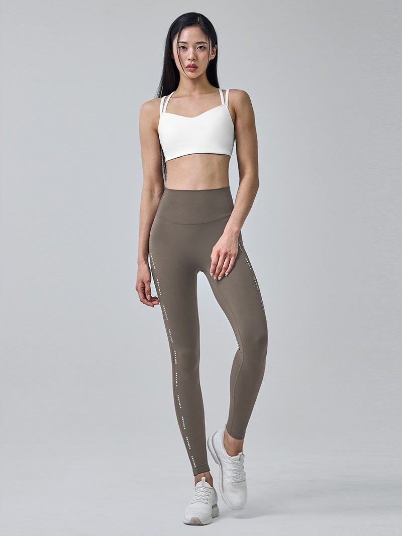 BLACK LABEL シグネチャー360N レタリングロゴライン レギンス