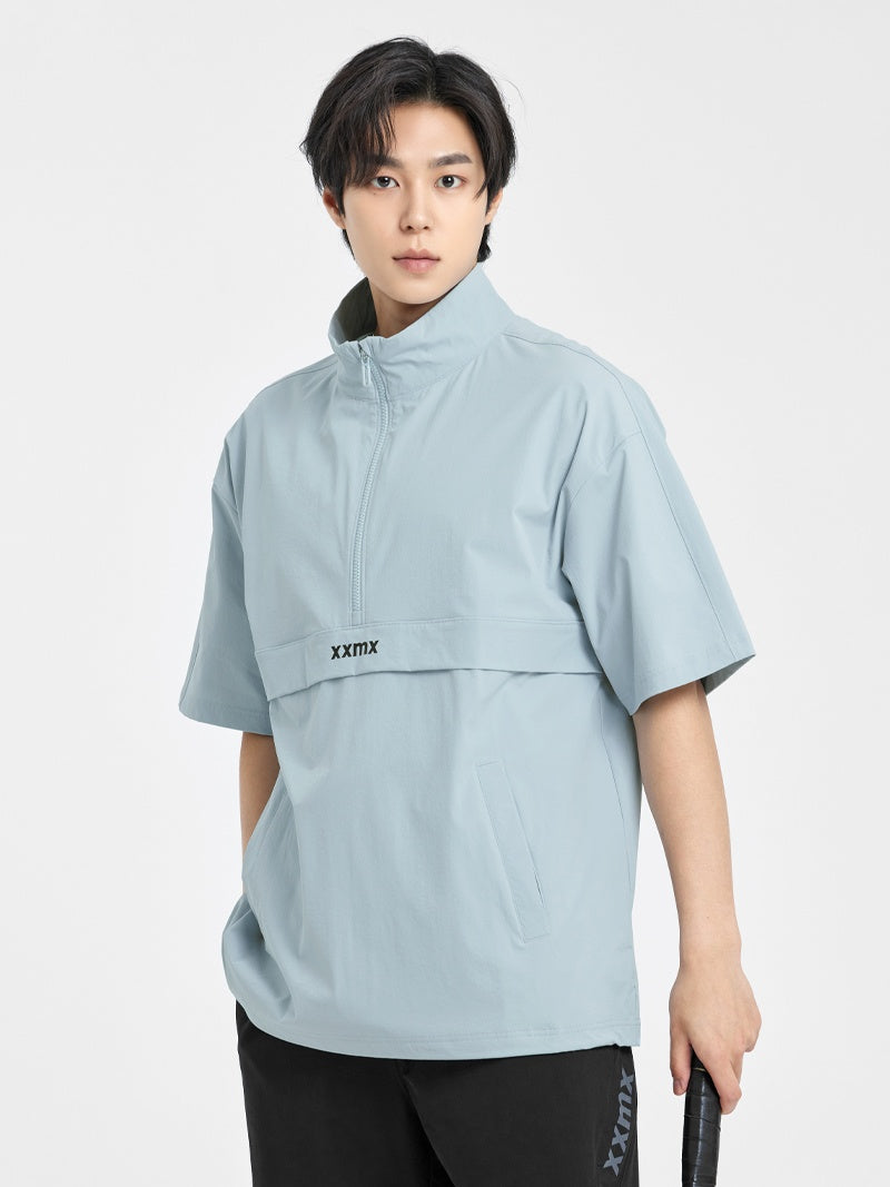 XEXYMENS XMMJK02J2 ウィンディ 撥水 ストレッチ 半袖 アノラック