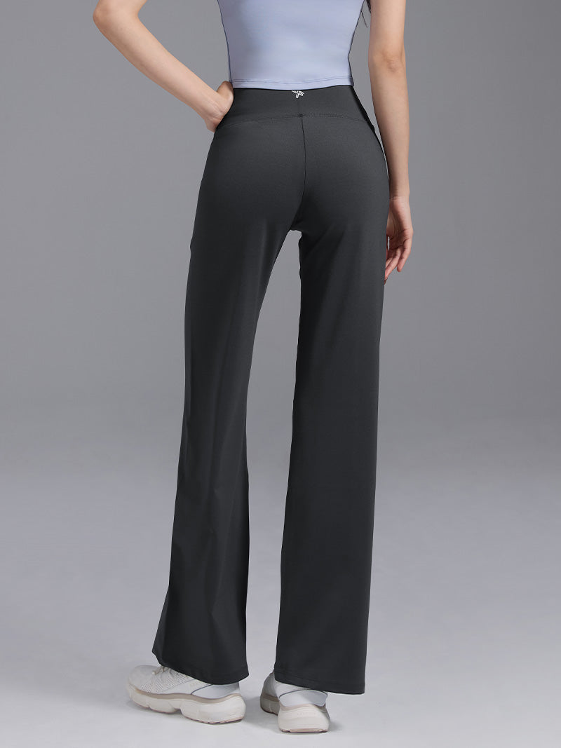 コンフォートファイン ピンタック入り ワイドパンツ ショート丈 & ロング丈