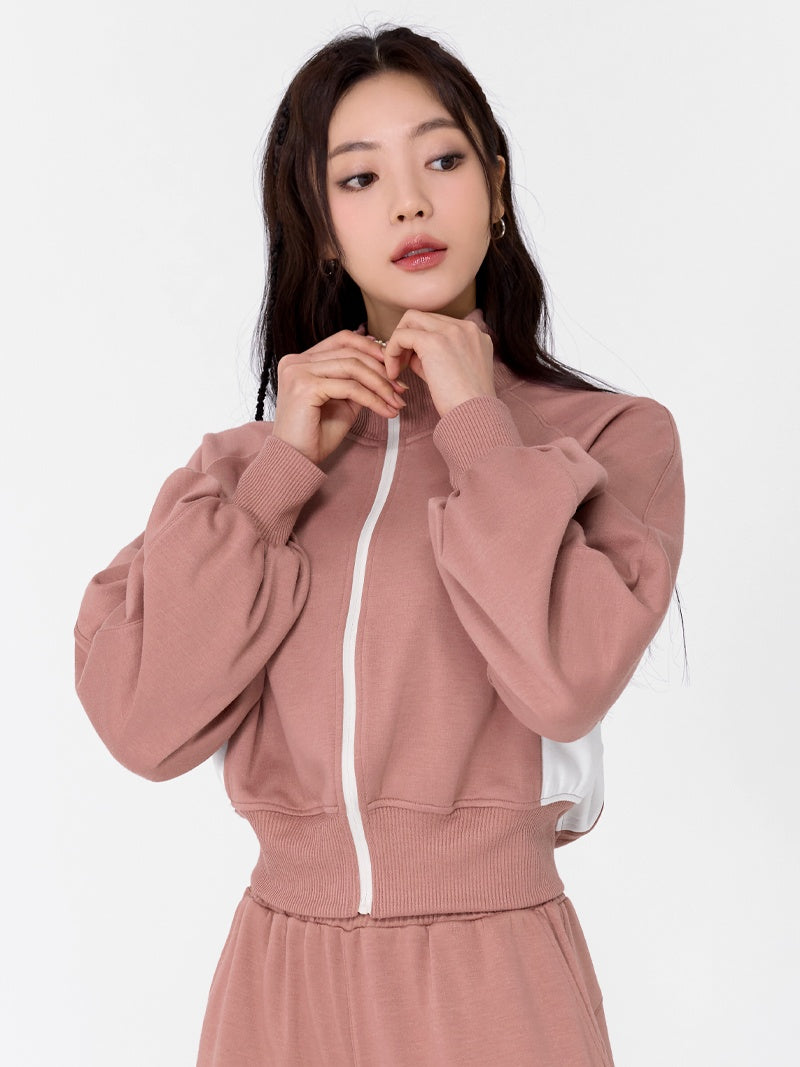 XTFGJ20H3 メロウ 配色 ジップアップ ジャケット (単品)