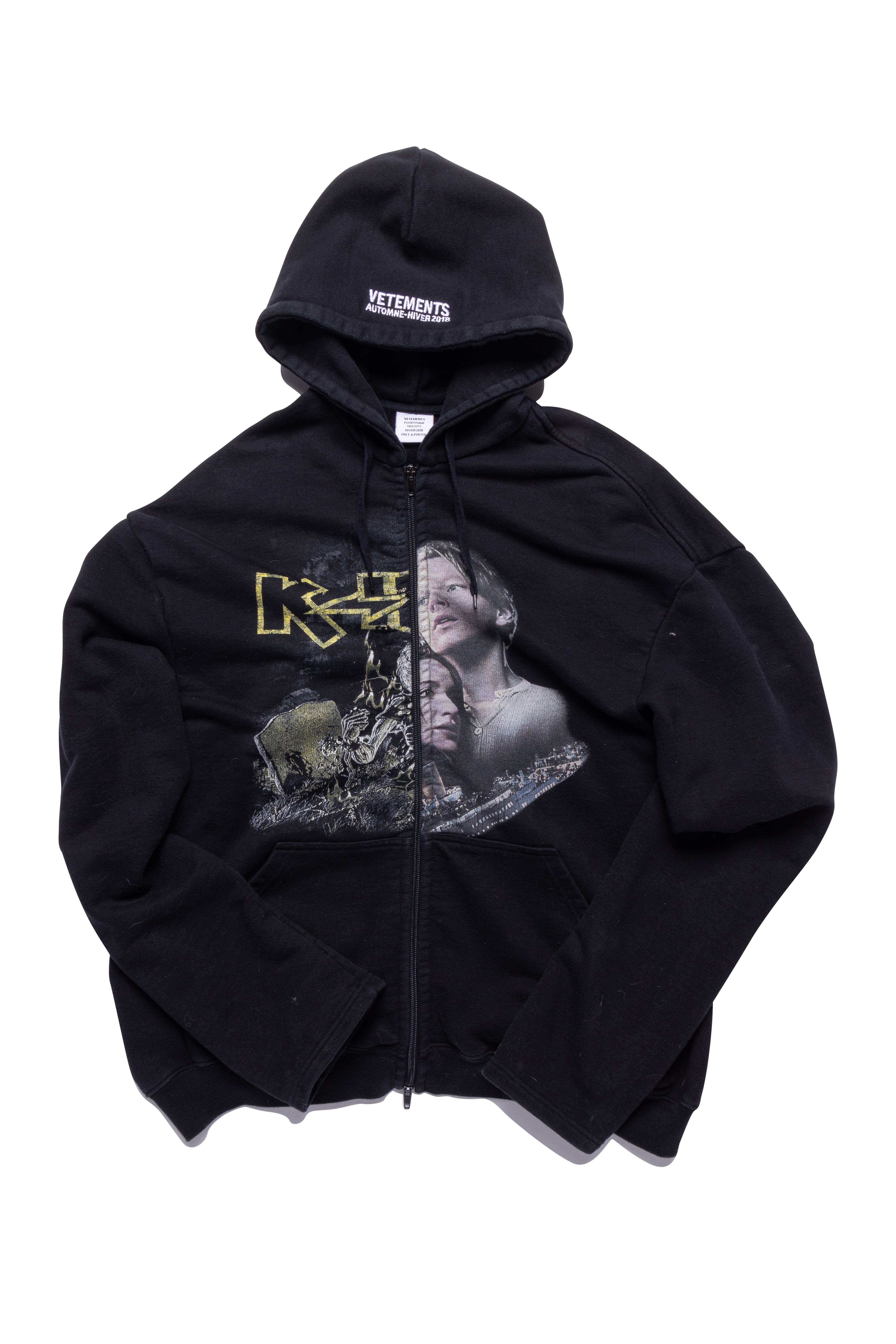 Vetements Titanic Printed Zip-up Hoodie | Xia Office