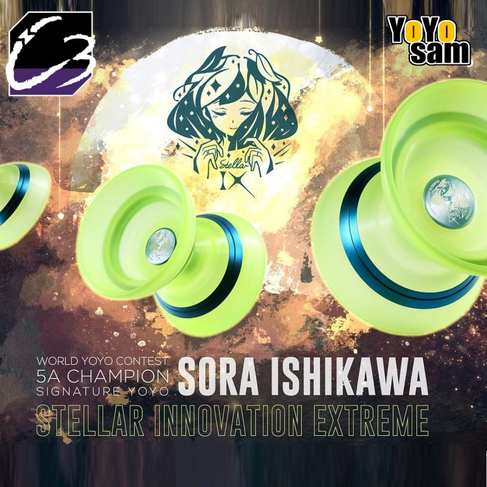 C3yoyodesign Stellar IX Yo-Yo - Polycarbonate with Stainless Steel