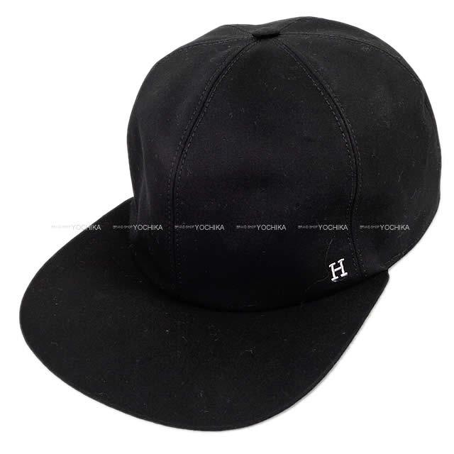 HERMES エルメス メンズ キャップ 帽子 刺繍入り 